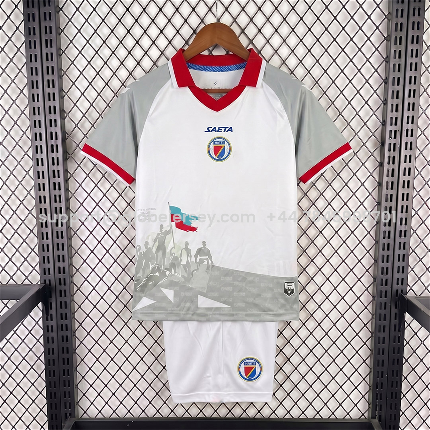 GlobeJersey-Haiti 2026 Away Kids Kit