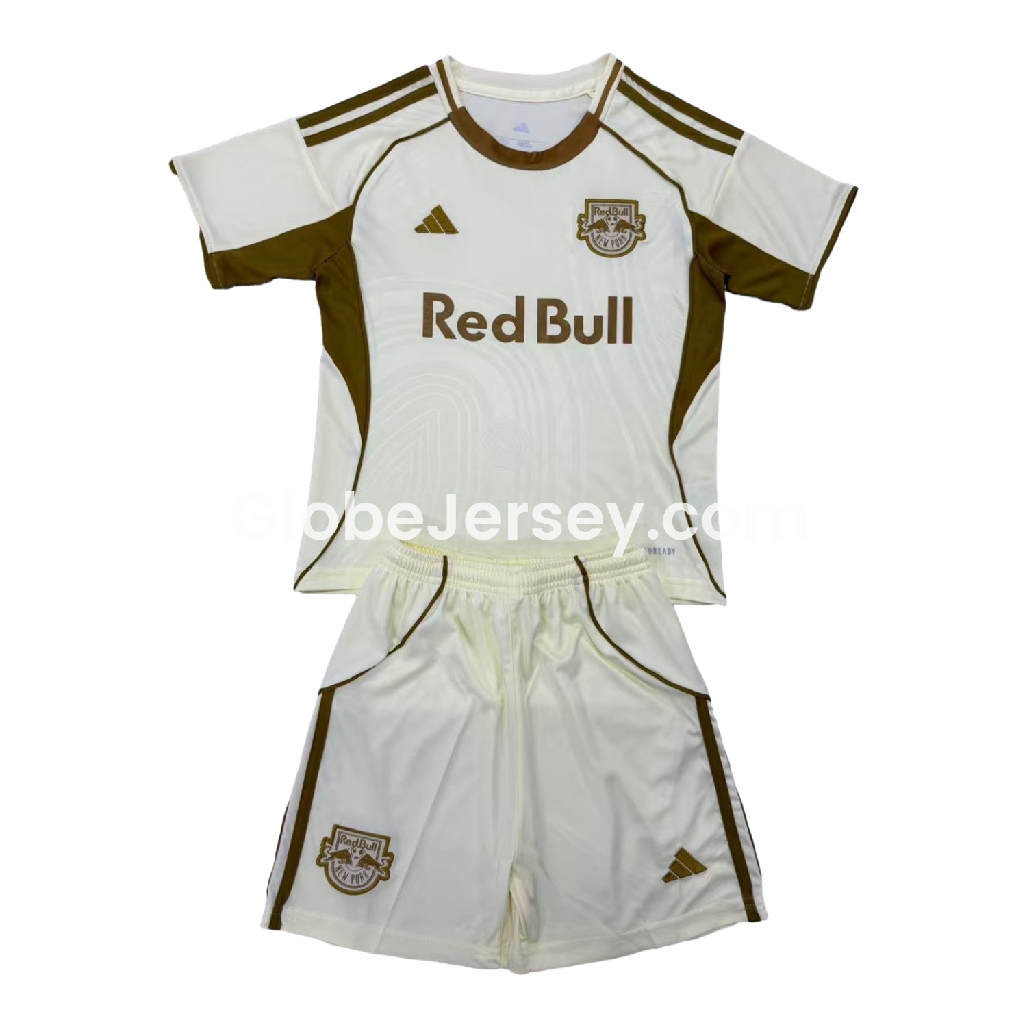 GlobeJersey-New York Red Bulls 25-26 Light Yellow Pre-Match Training Men's Adult Jersey Set - Fans Version