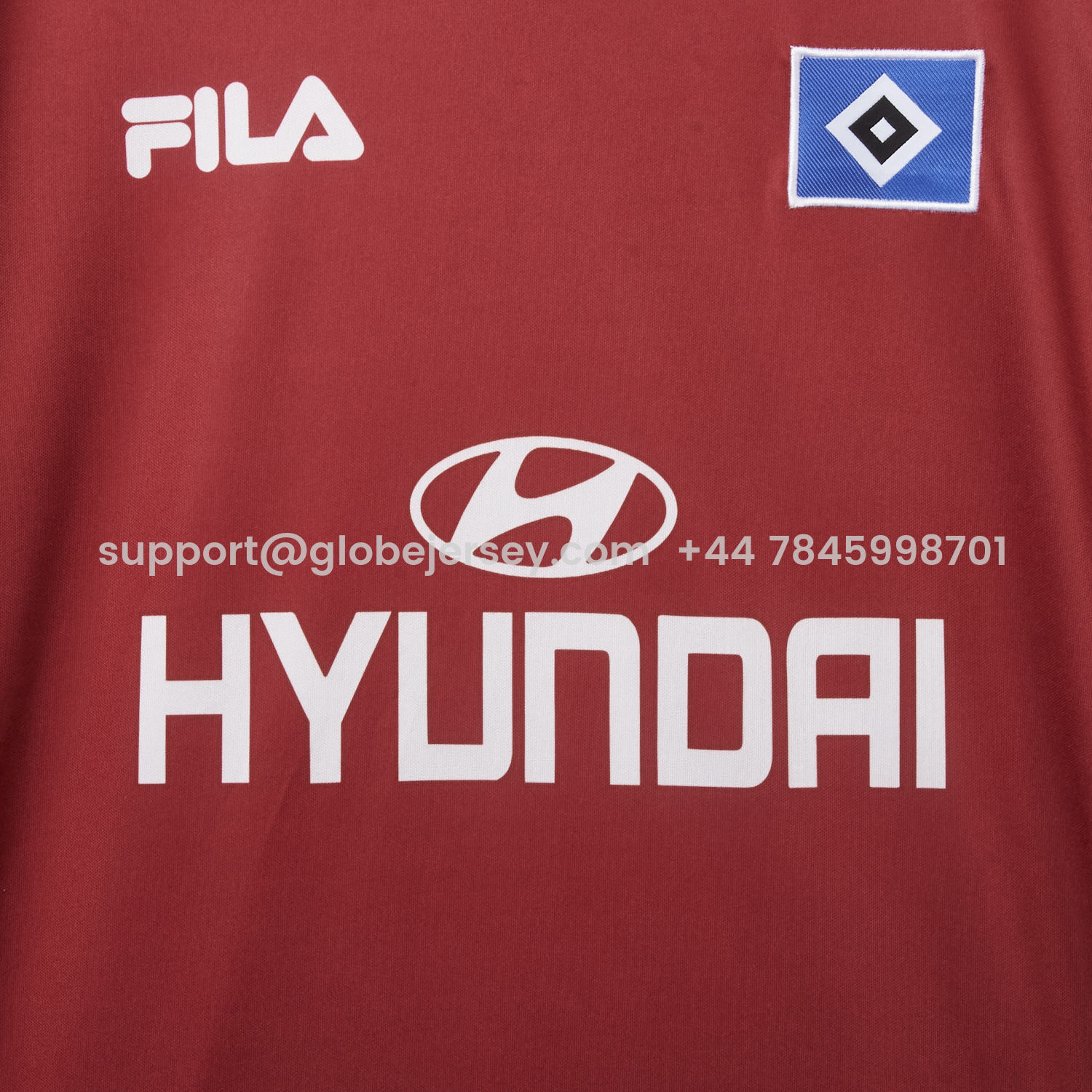 GlobeJersey-Retro Hamburger SV 1999-00 Third Red Jersey