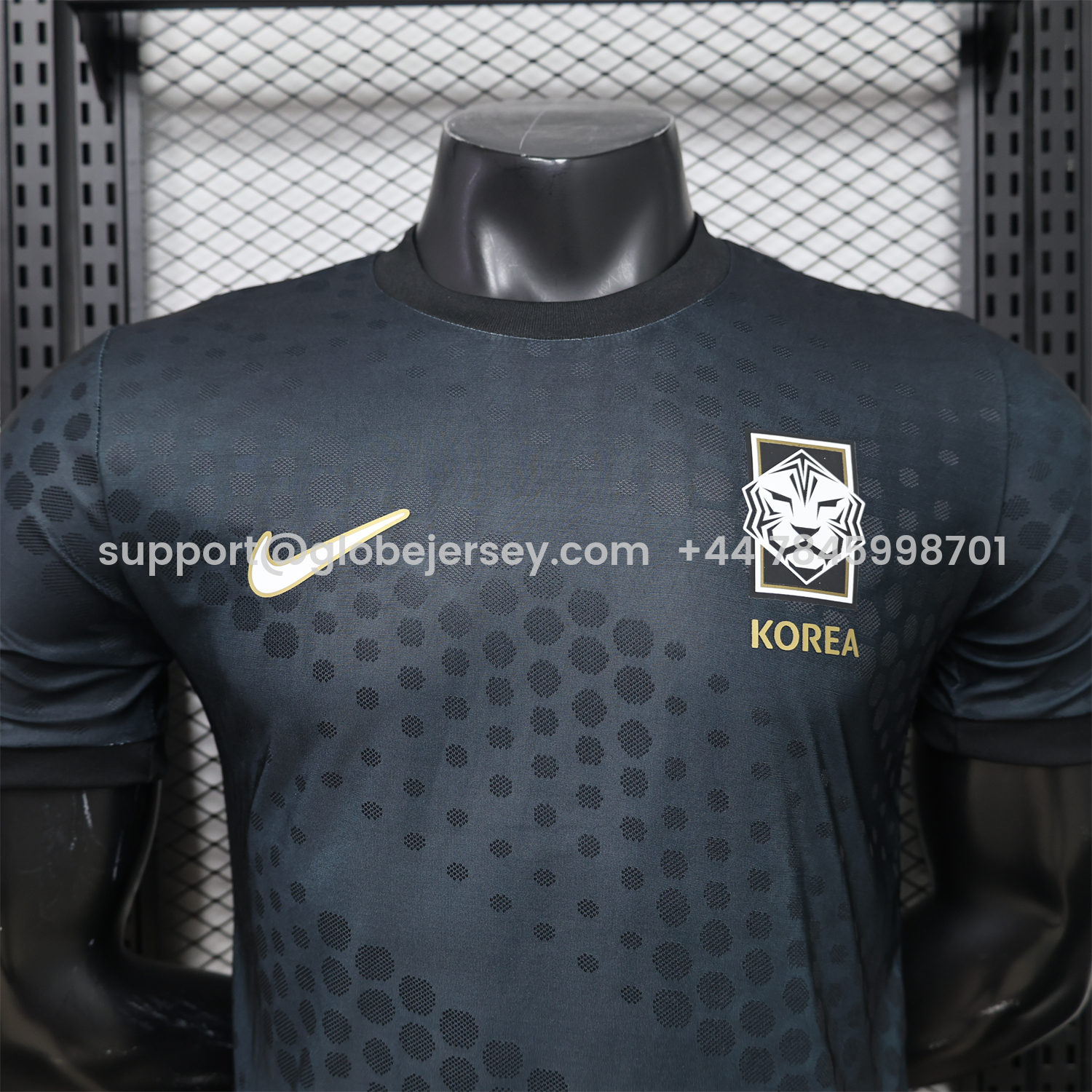 GlobeJersey-South Korea 26-27 Casual Style Black Jersey - Player Version