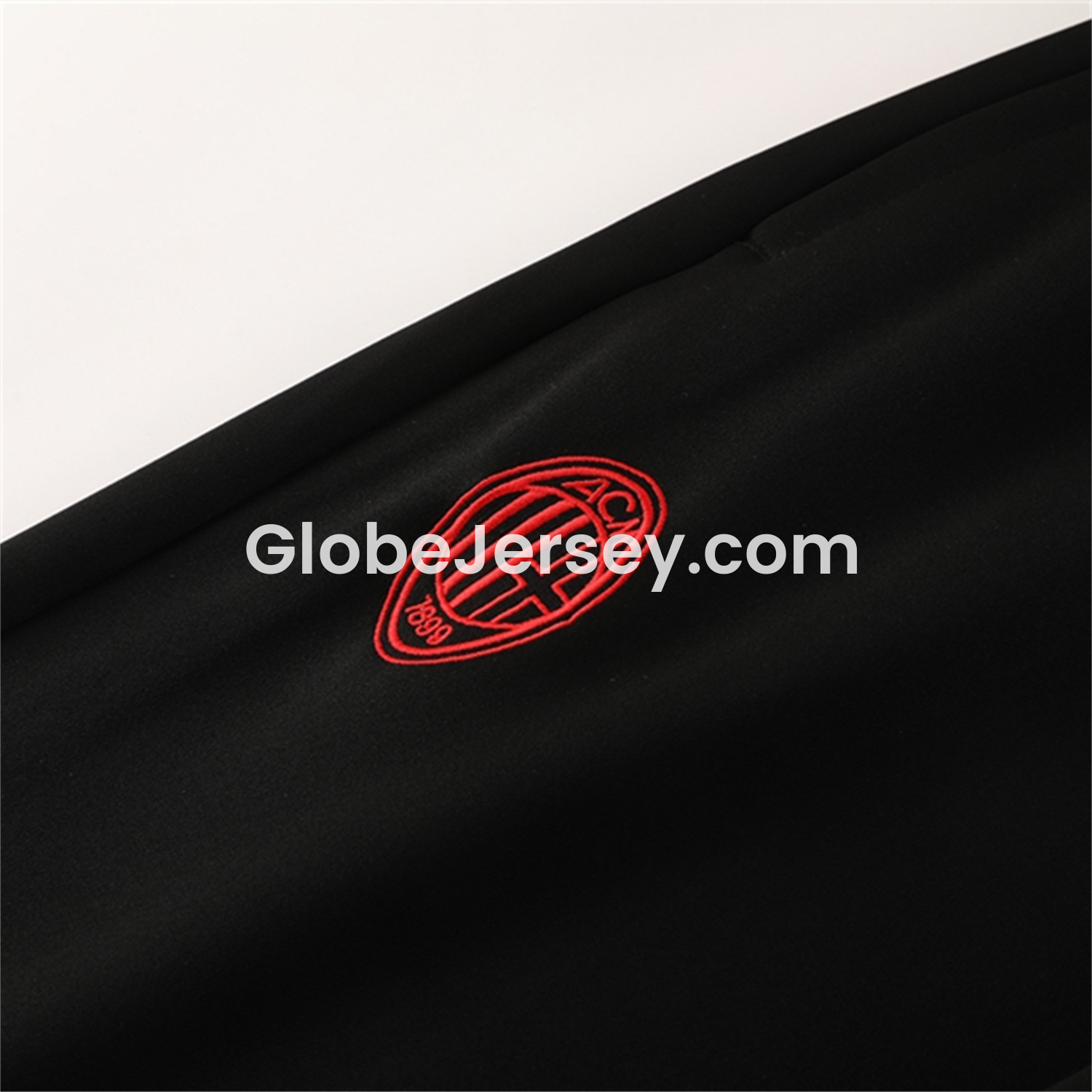 GlobeJersey-AC Milan 25-26 Jacket Training Tracksuit - Black top & Black Pants