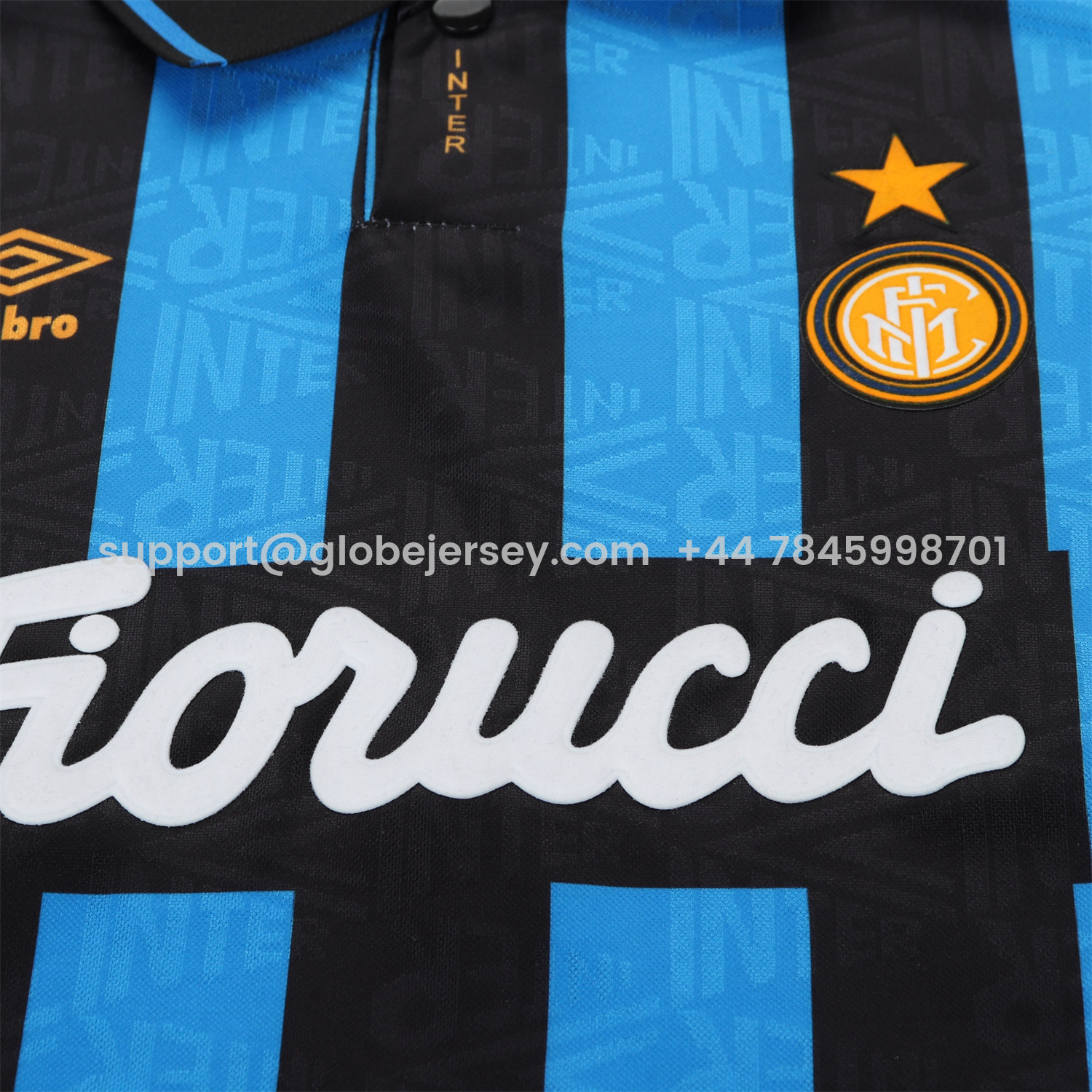 GlobeJersey-Retro Inter Milan 1992-94 Home Kids Kit