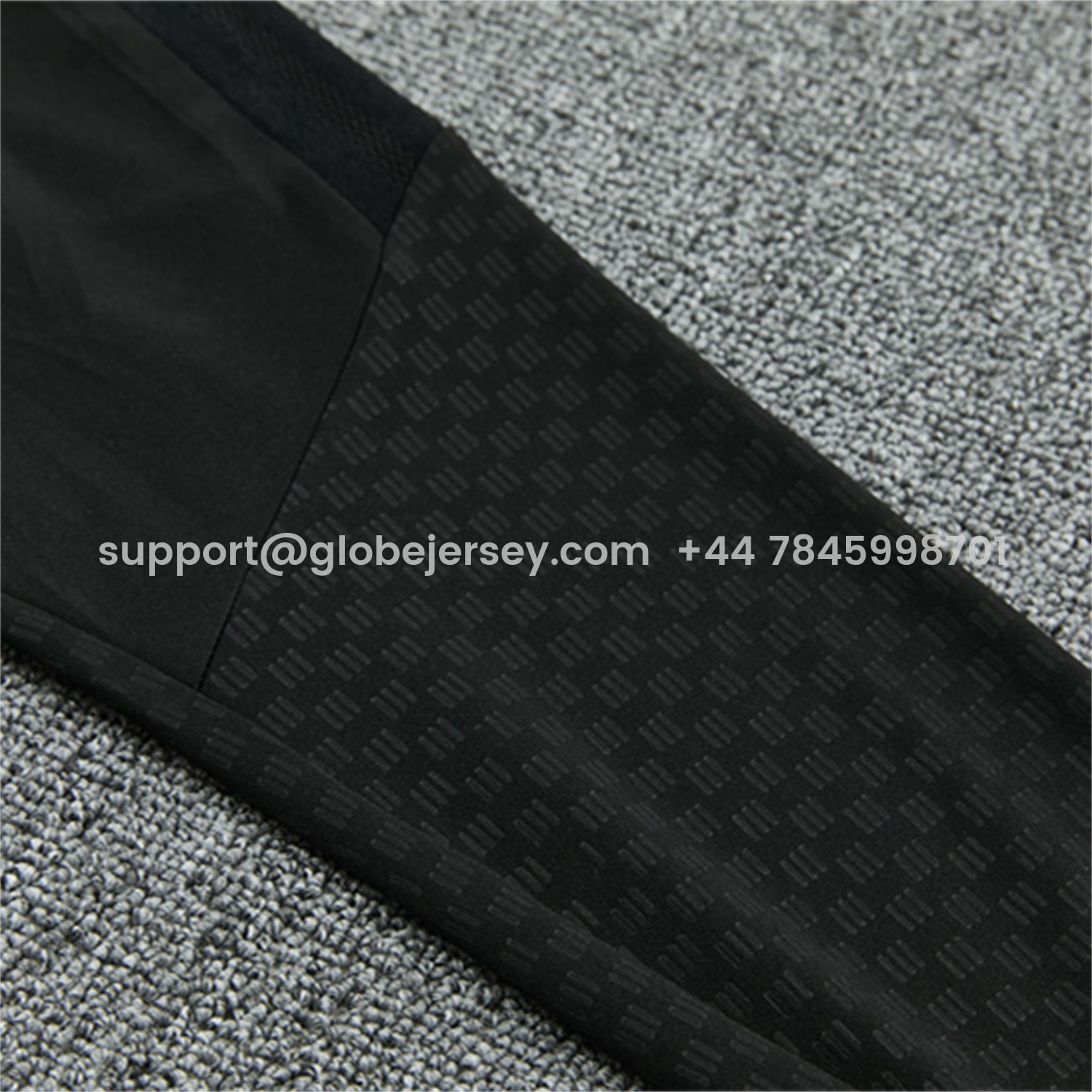 GlobeJersey-Real Madrid 26-27 Kids Long Sleeves Training Set - Pure Black Top And Pants