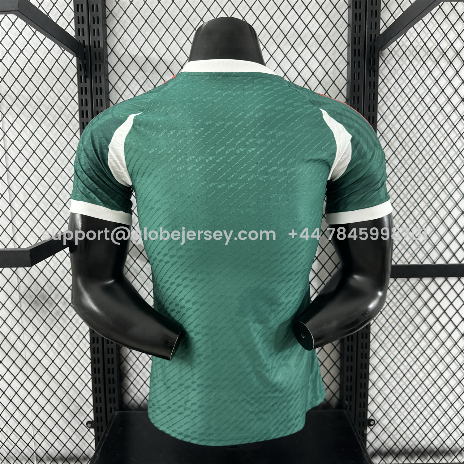 GlobeJersey-Mexico 25-26 Green Human Face Shaped Pattern Special Jersey - Player Version