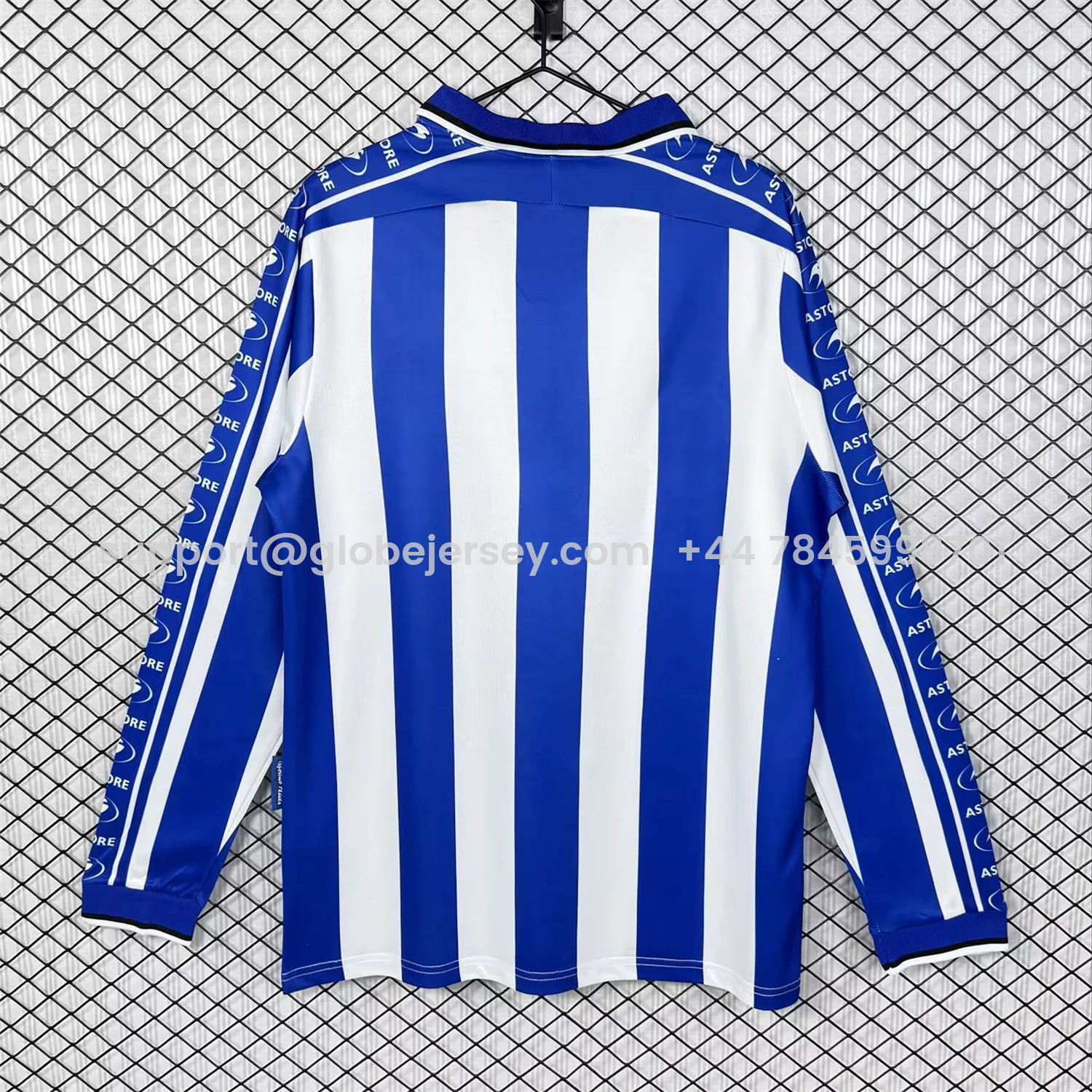 GlobeJersey-Retro Deportivo Alavés 1998-99 Home Long Sleeves Jersey