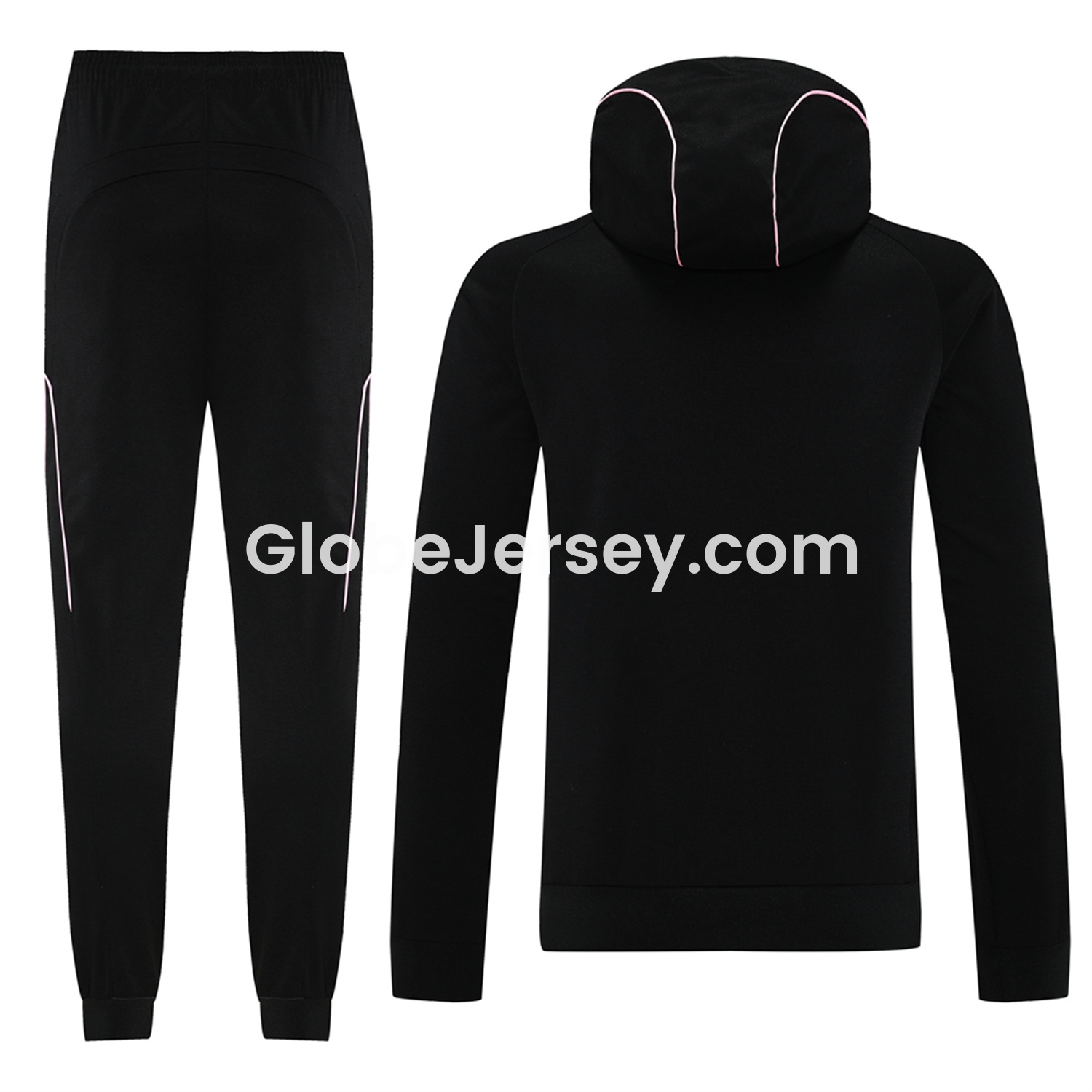 GlobeJersey-INT M.A.M 25-26 Long Sleeves Training Hoodie Set - Black Hoodie + Pants