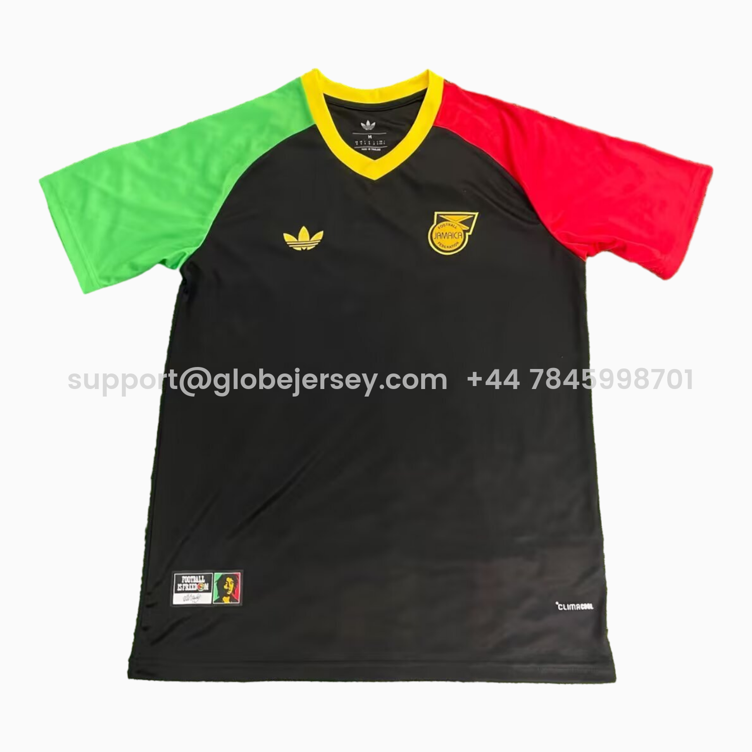 GlobeJersey-Jamaica 2026 Black Training Jersey - Fans Version