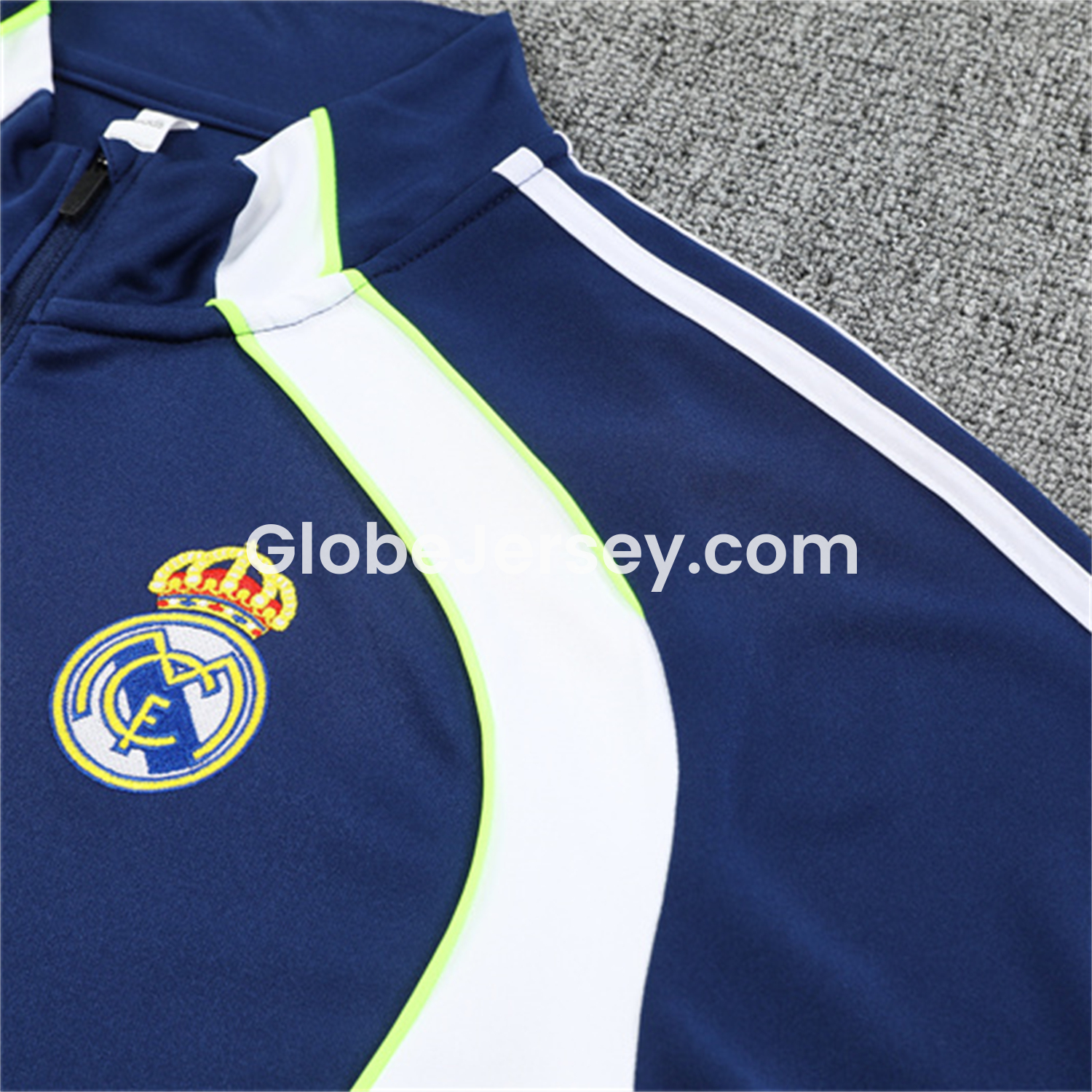 GlobeJersey-Real Madrid 25-26 Long Sleeve Training Set - Throwback Royal Blue Top and Pants