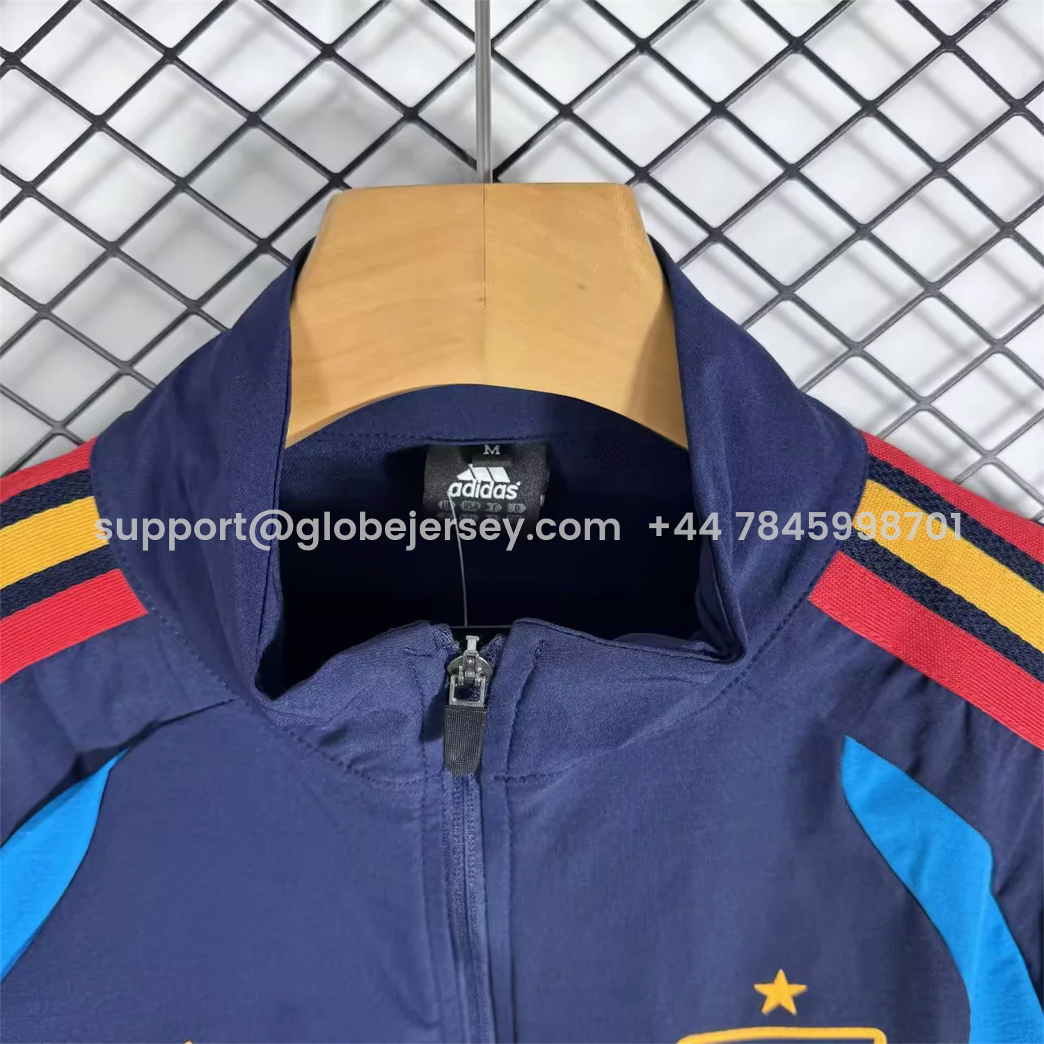 GlobeJersey-Spain 2026 Windbreaker Training Set - Blue Top and Pants
