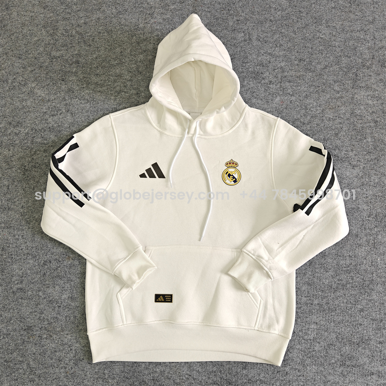 GlobeJersey-Real Madrid 25-26 Home Unisex Pullover Hoodie