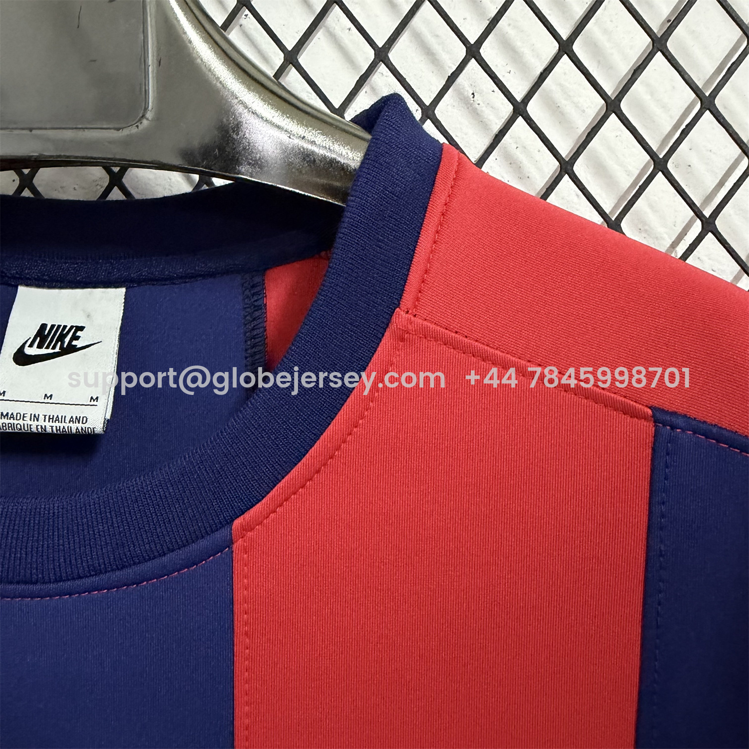 GlobeJersey-Barcelona 25-26 Red And Blue Unisex Pullover Hoodie