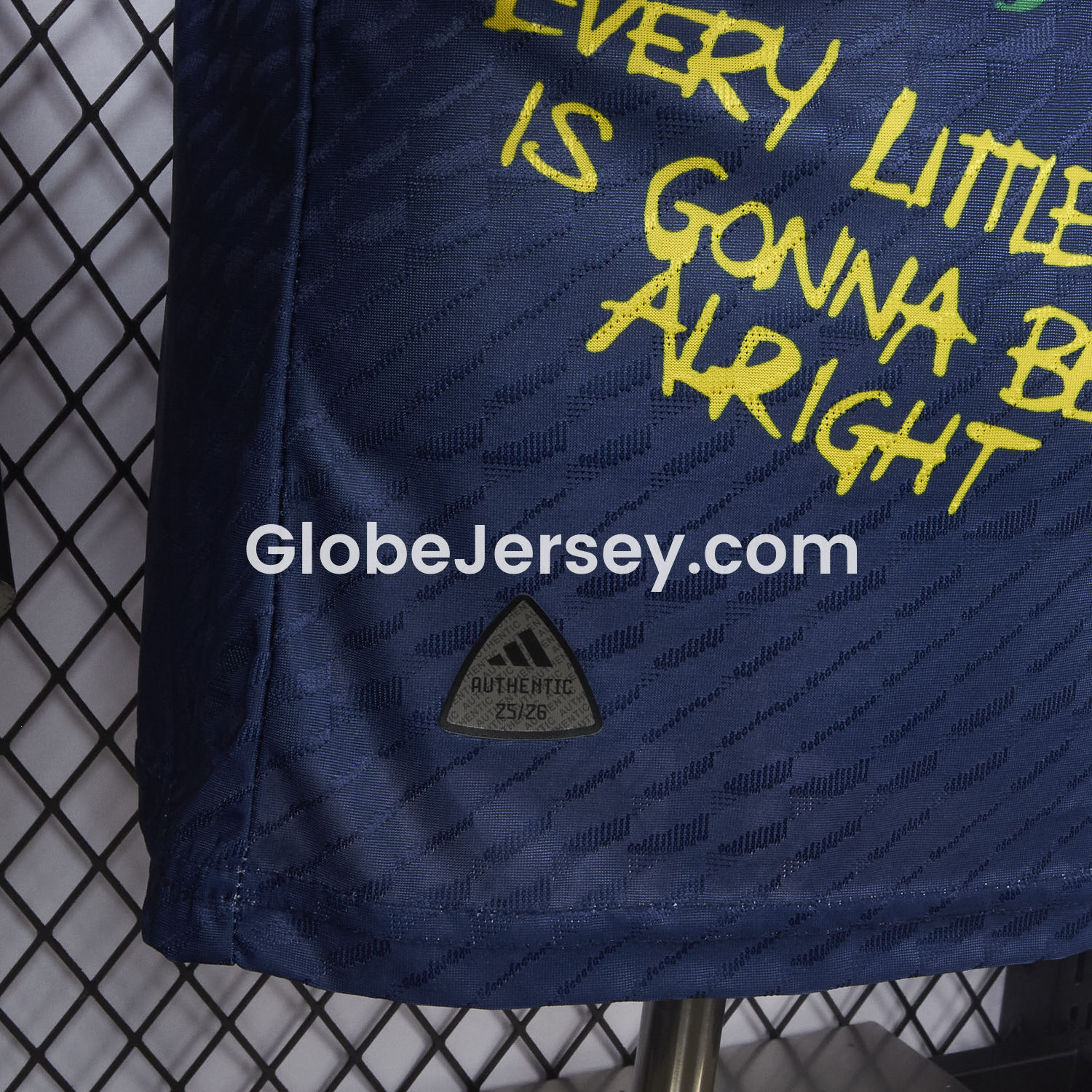 GlobeJersey-Ajax x B-O-B Marly 2025-26 40th Blue Special Edition Jersey - Player Version