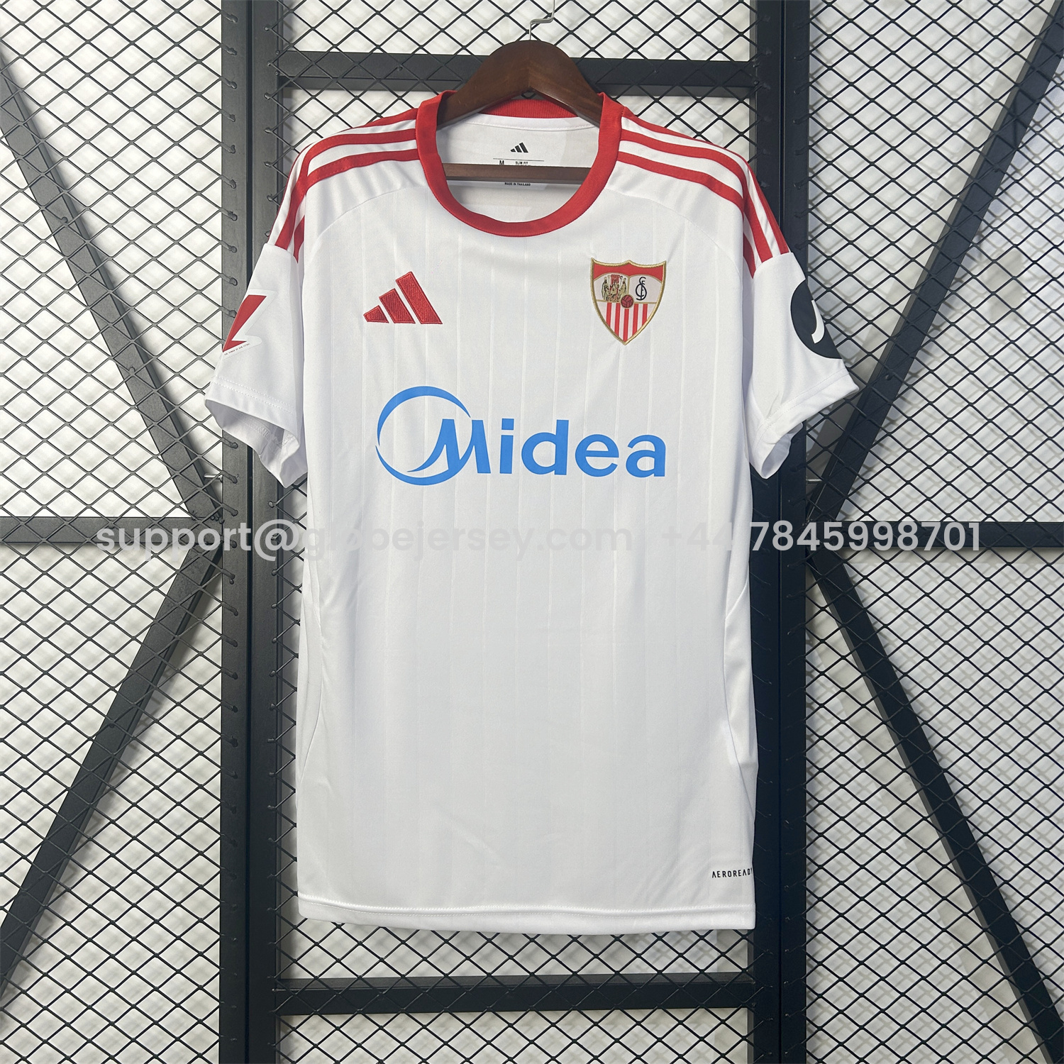 GlobeJersey-Sevilla 25-26 Home White Jersey - Fans Version