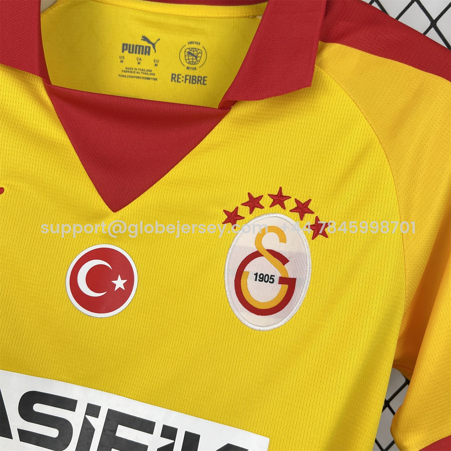 GlobeJersey-Galatasaray 25-26 Yellow Jersey - Fans Version