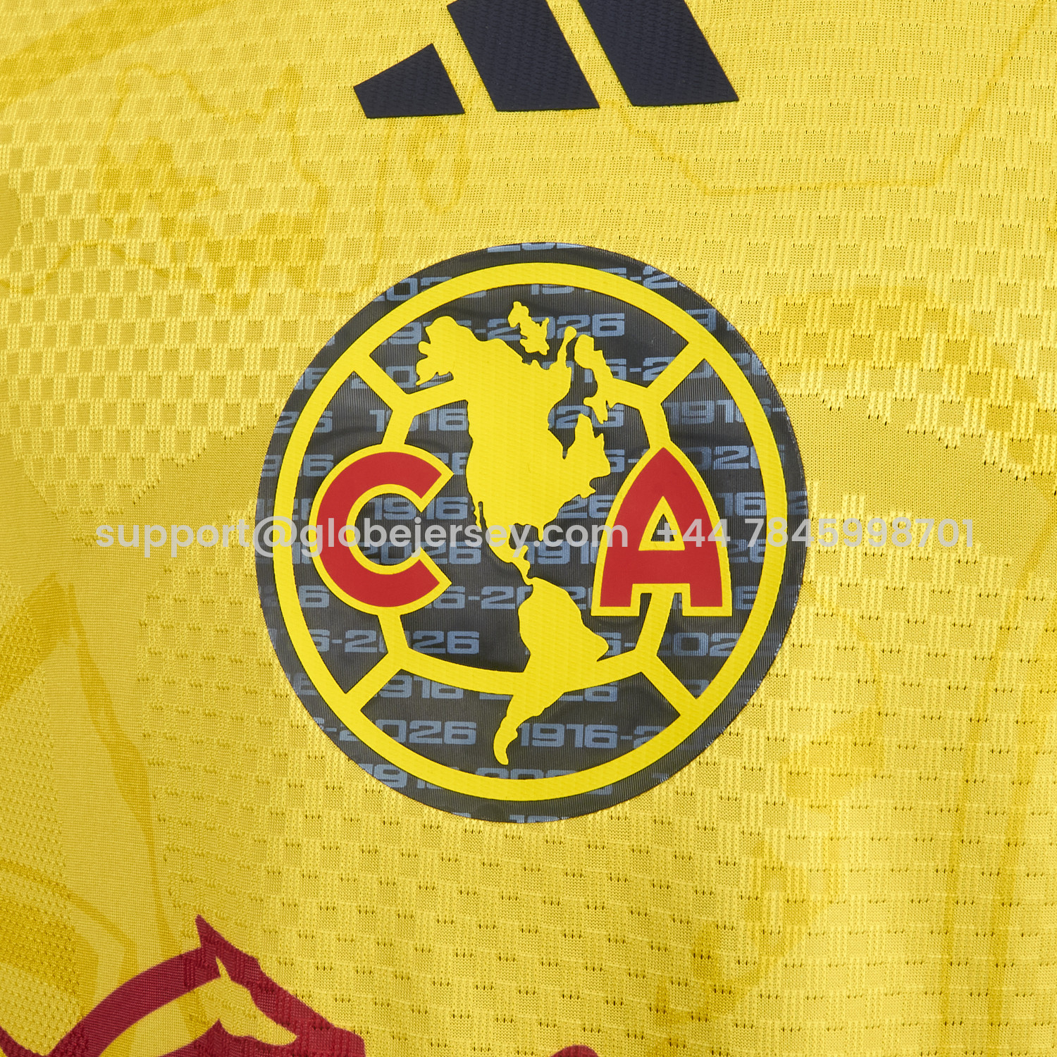 GlobeJersey-Club América 26-27 Home Yellow Jersey - Player Version