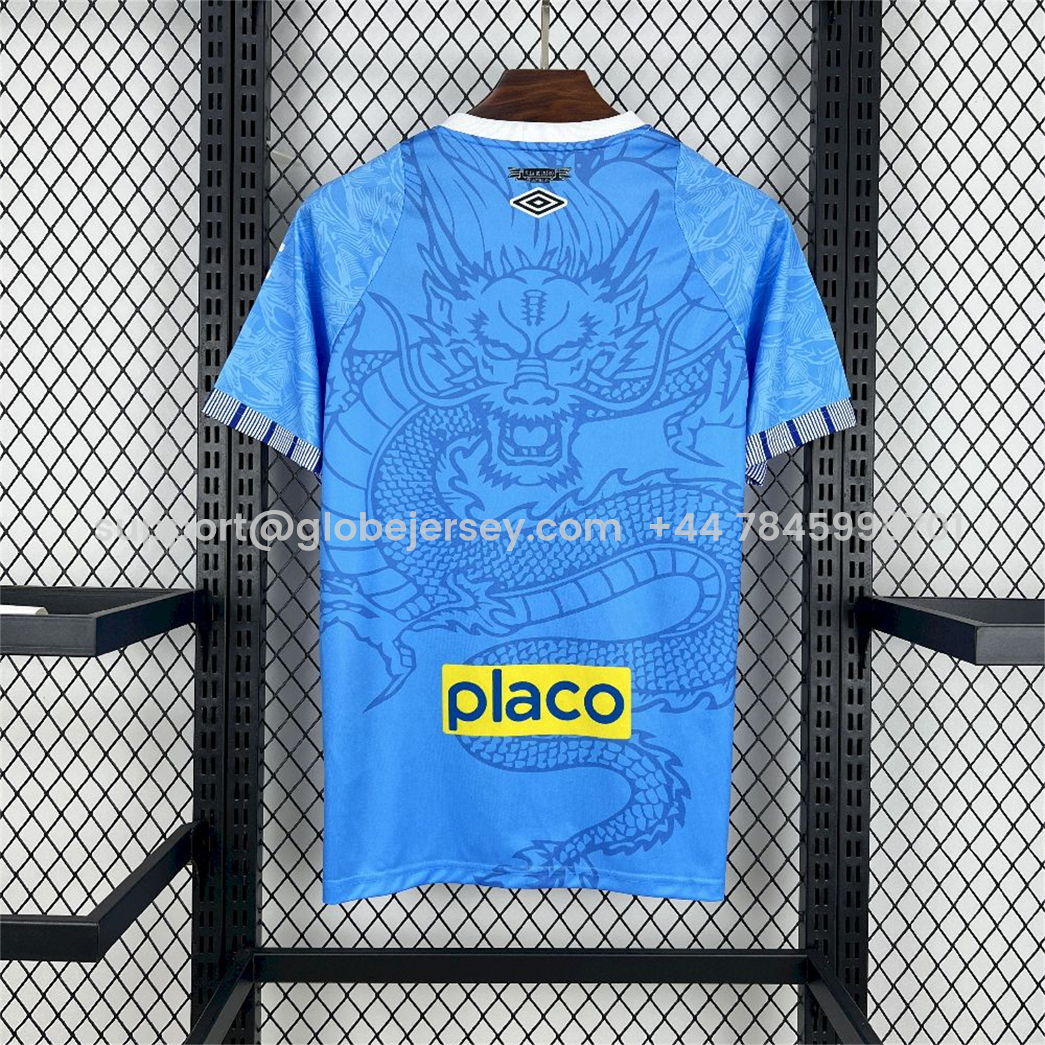 GlobeJersey-Santos 25-26 Blue Special Jersey with Sponsors - Fans Version