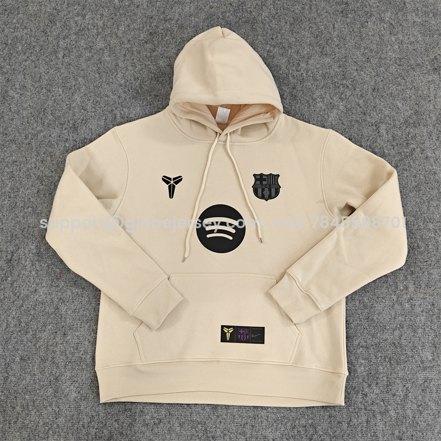 GlobeJersey-Barcelona 25-26 KB Logo Unisex Pullover Hoodie