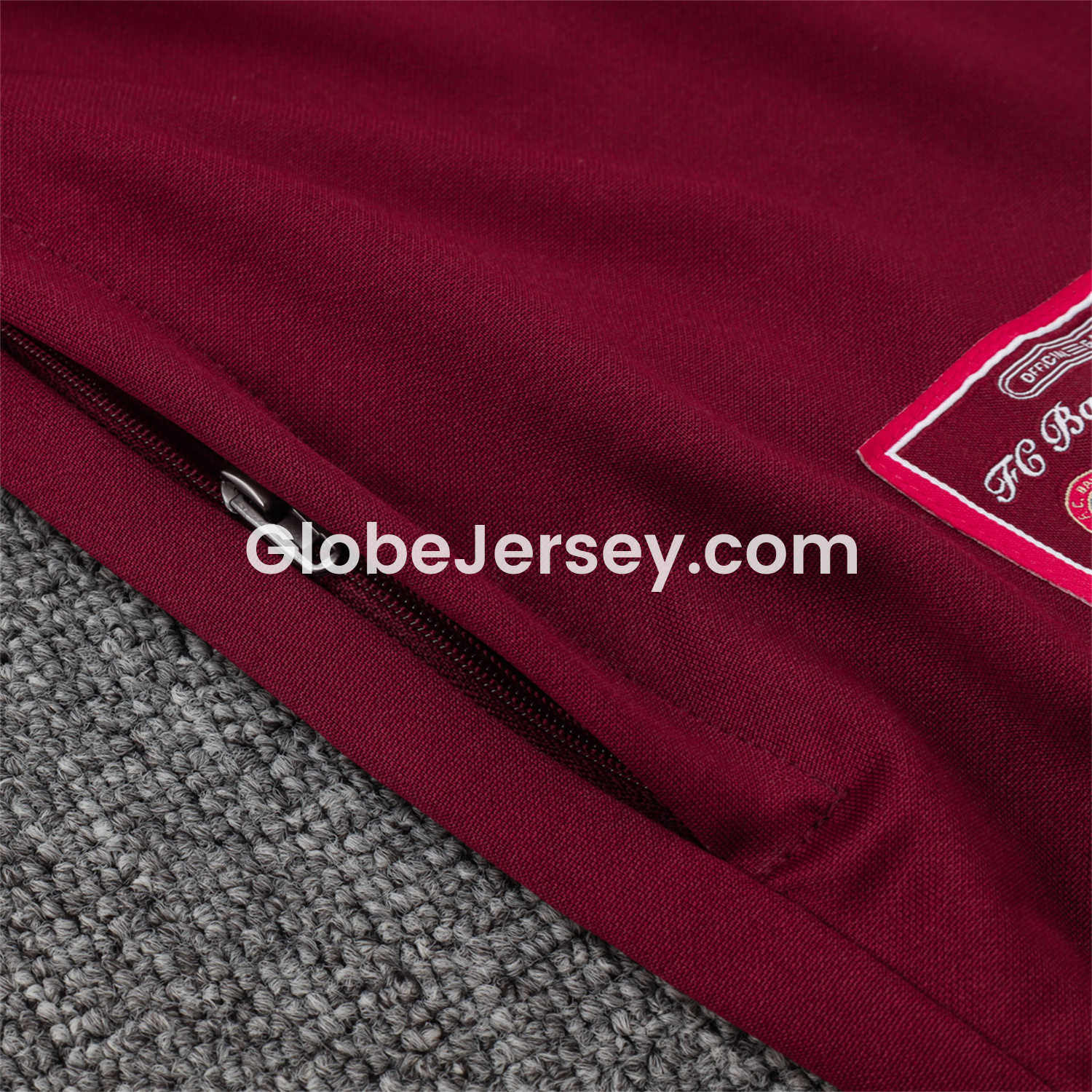 GlobeJersey-Bayern Munich 25-26 Originals Terrace Icon Jacket Training Tracksuit - Deep Red
