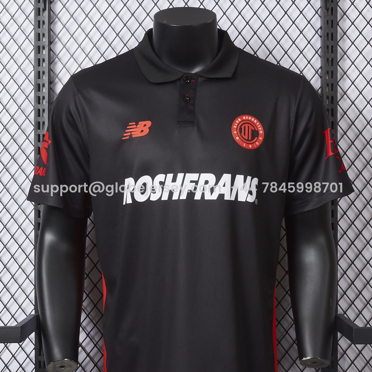 GlobeJersey-Toluca 25-26 Third Black Jersey - Player Version