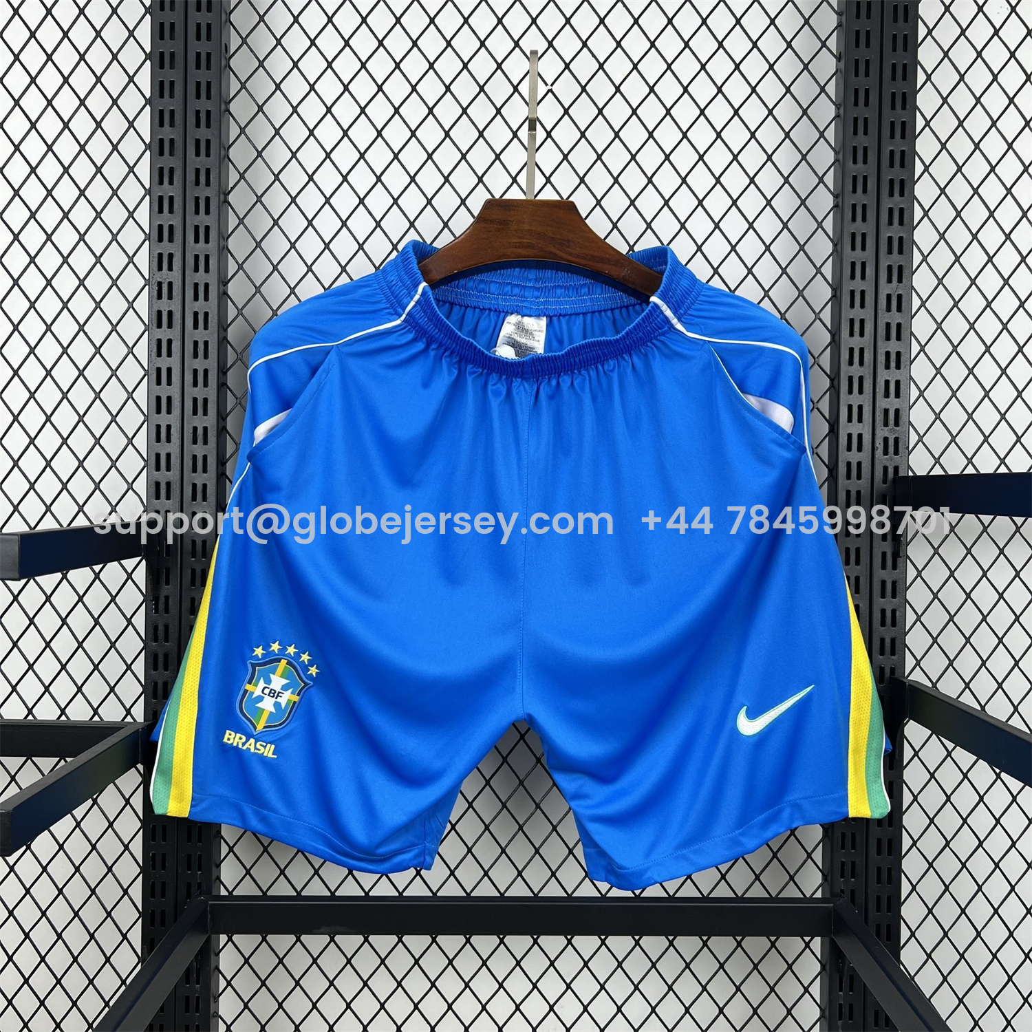 GlobeJersey-Brazil 2026 Blue Casual Shorts - Fans Version