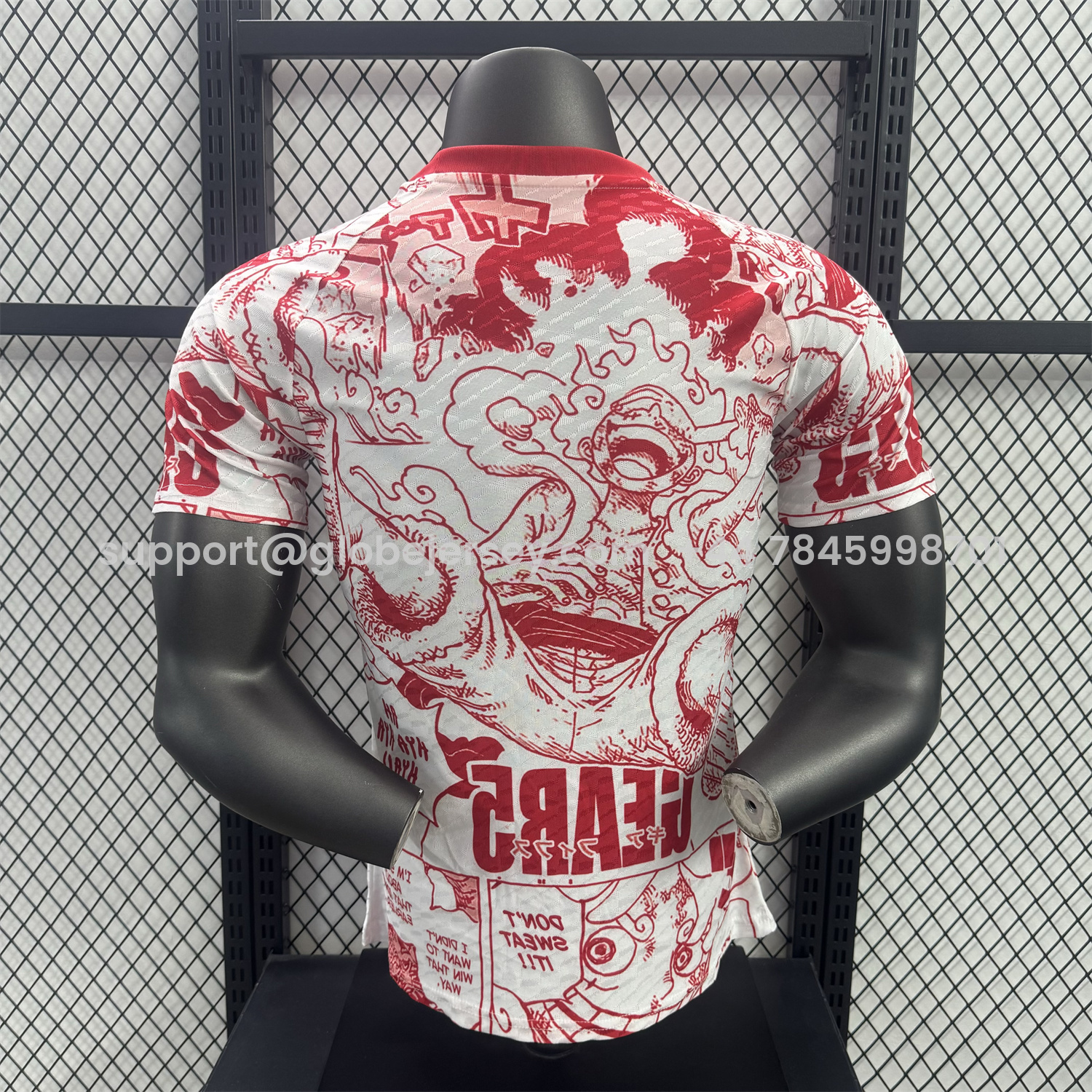 GlobeJersey-Japan 25-26 Red Line Gear 5 Nika White Special Edition Jersey - Player Version