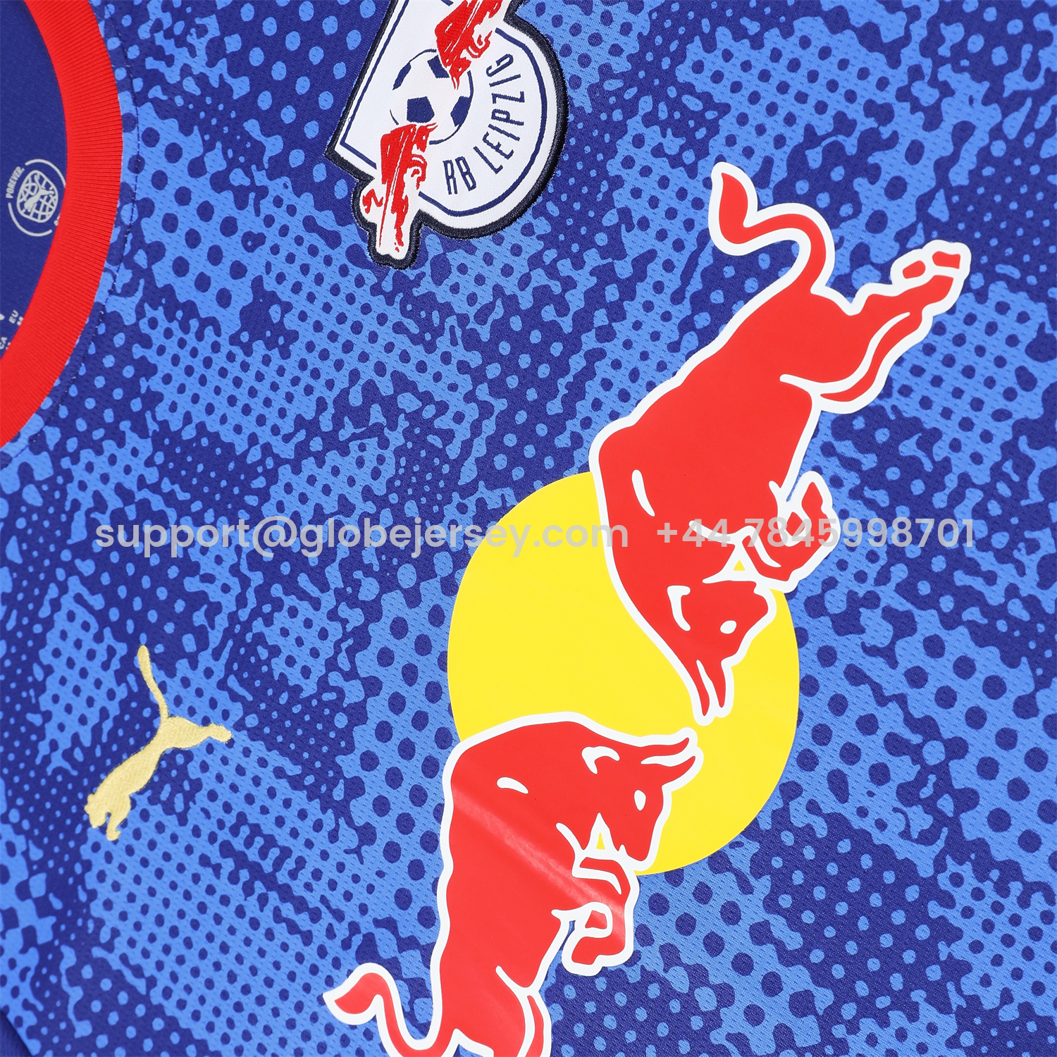 GlobeJersey-RB Leipzig 25-26 Short-Sleeve Training Set - Blue Top & Blue Shorts