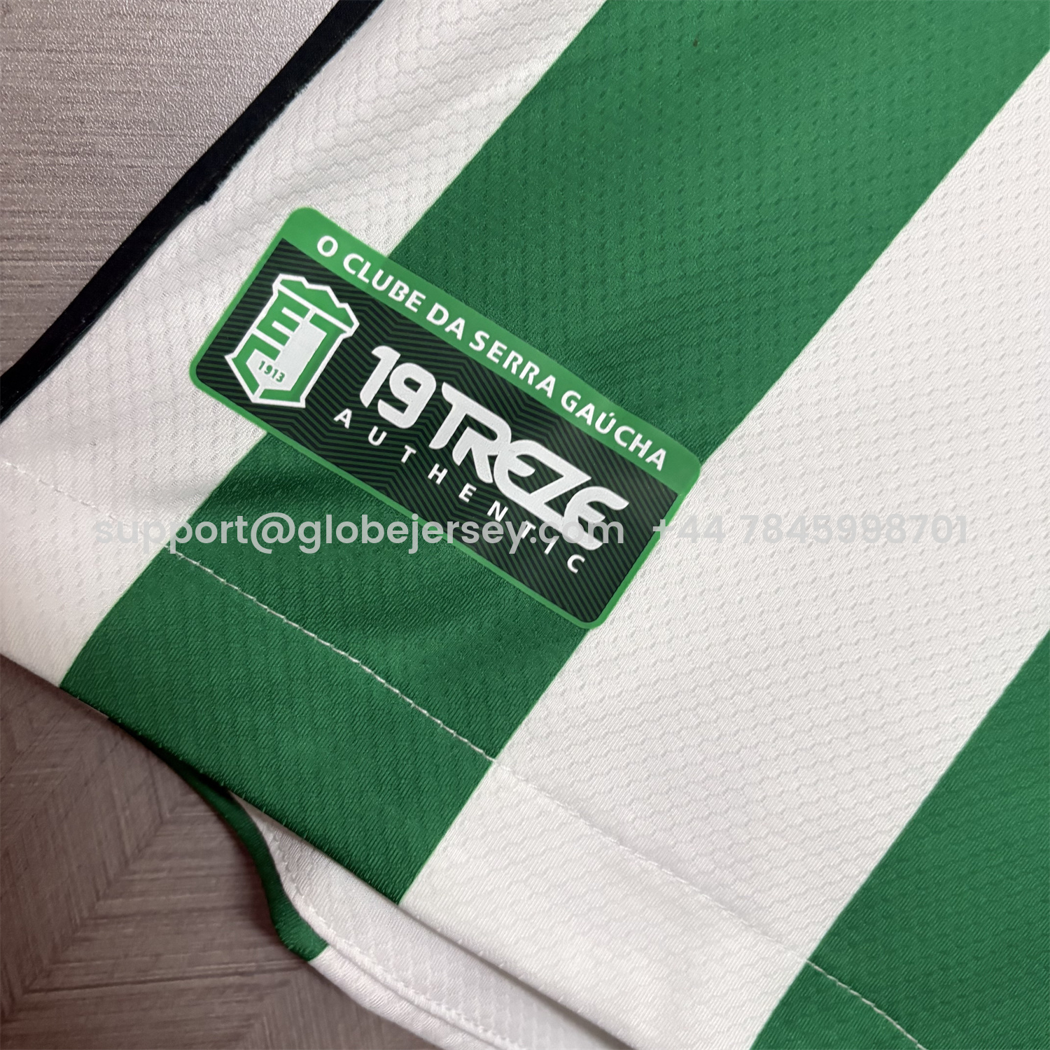 GlobeJersey-EC Juventude 25-26 Home Unsponsored Green And White Jersey - Fans Version