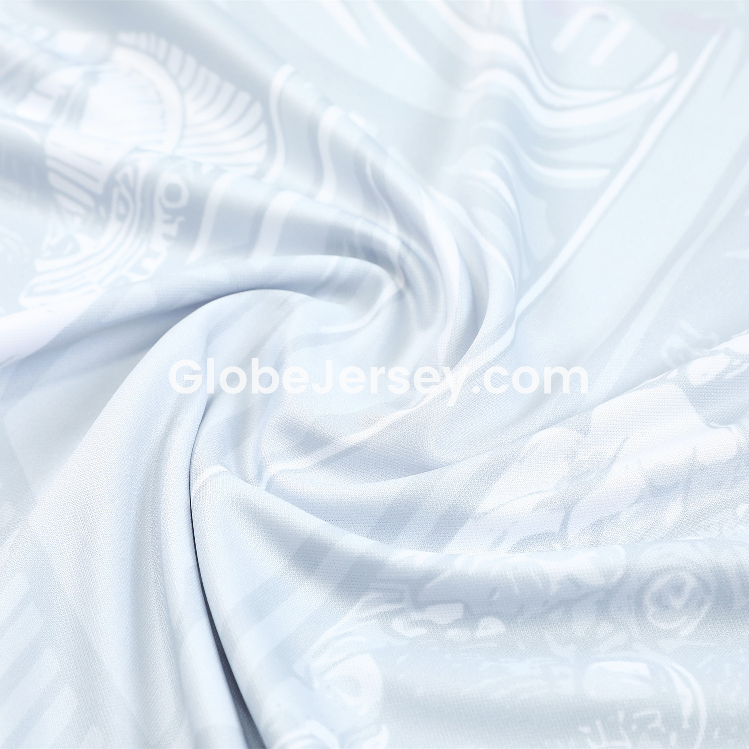 GlobeJersey-Brazil 25-26 White Jesus Statue Short-Sleeve Training Set - White Top & Black Shorts