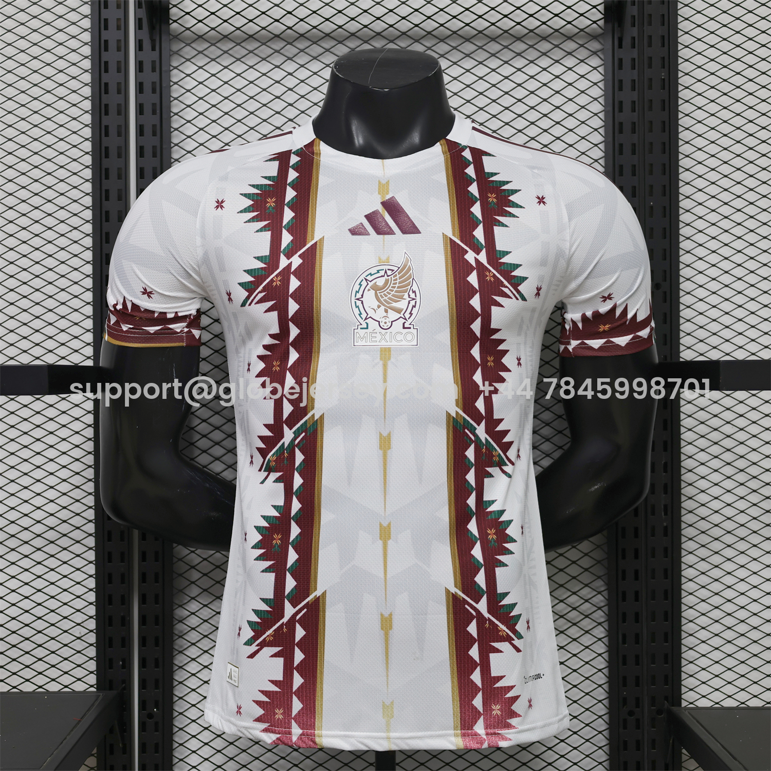 GlobeJersey-Mexico 2026 Maya Pattern Special Jersey - Player Version