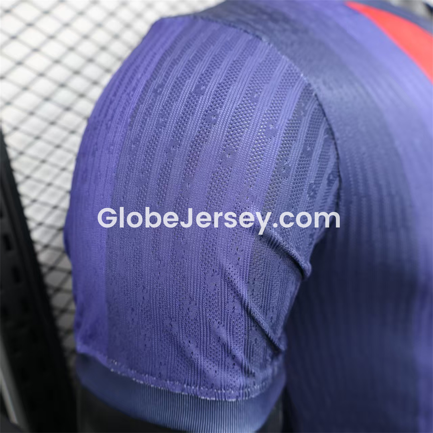 GlobeJersey-Barcelona 25-26 Big LOGO Red & Blue Stripe Special Edition Jersey - Player Version
