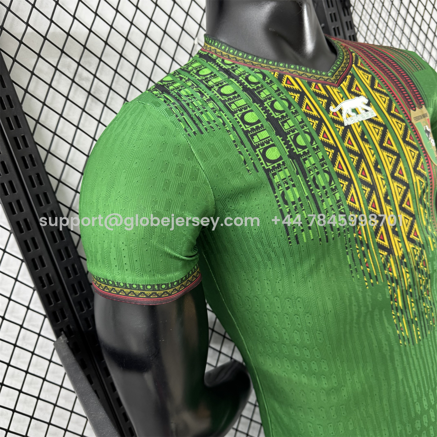 GlobeJersey-Mali 2025 Away Green Jersey - Player Version