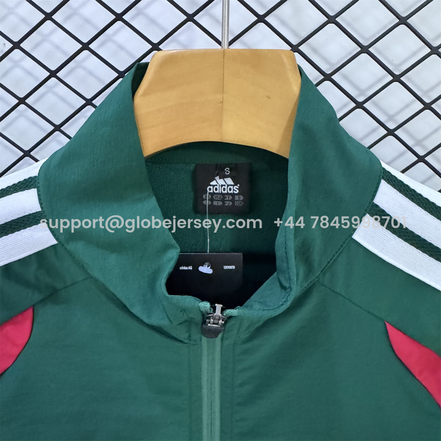 GlobeJersey-Algeria 2026 Windbreaker Training Set - Deep Green Top and Pants