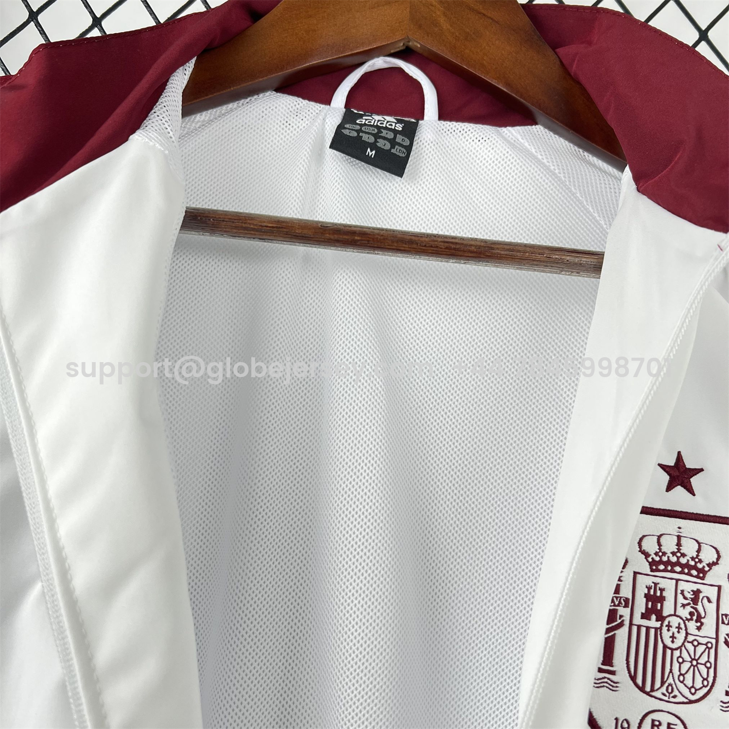 GlobeJersey-Spain 2026 Away Windbreaker Jacket - White