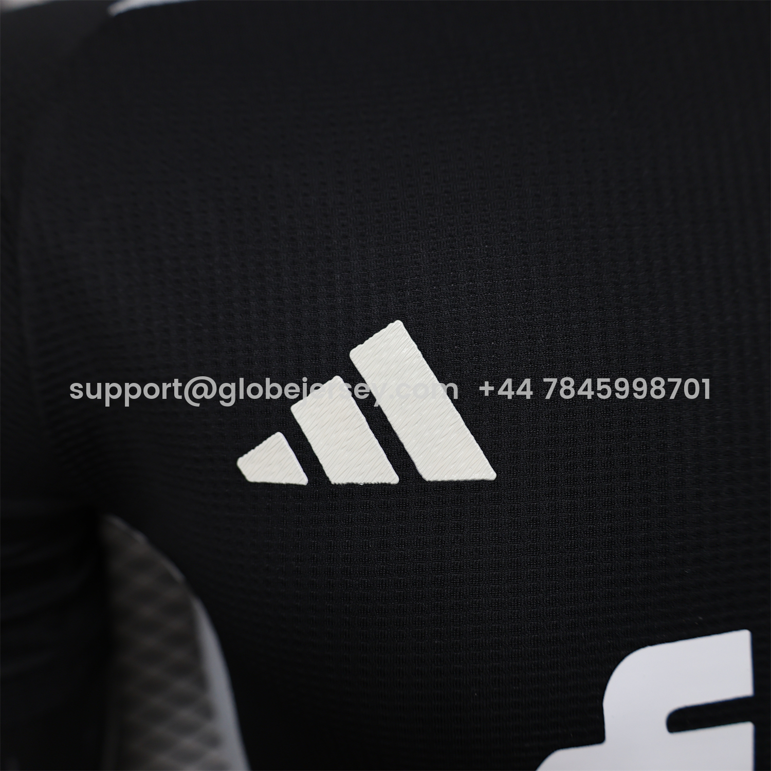 GlobeJersey-Algeria 25-26 Pure Black with White Chest Text Jersey - Player Version