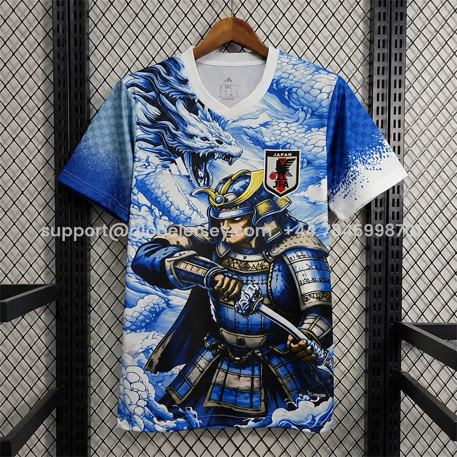 GlobeJersey-Japan 2026 Samurai Sapphire Blue Dragon Special Jersey - Fans Version