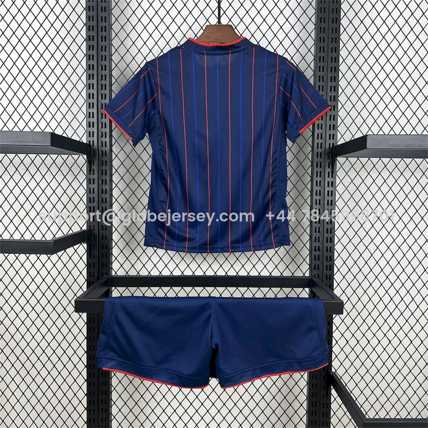 GlobeJersey-United States USA 25-26 Away Deep Blue Kids Kit