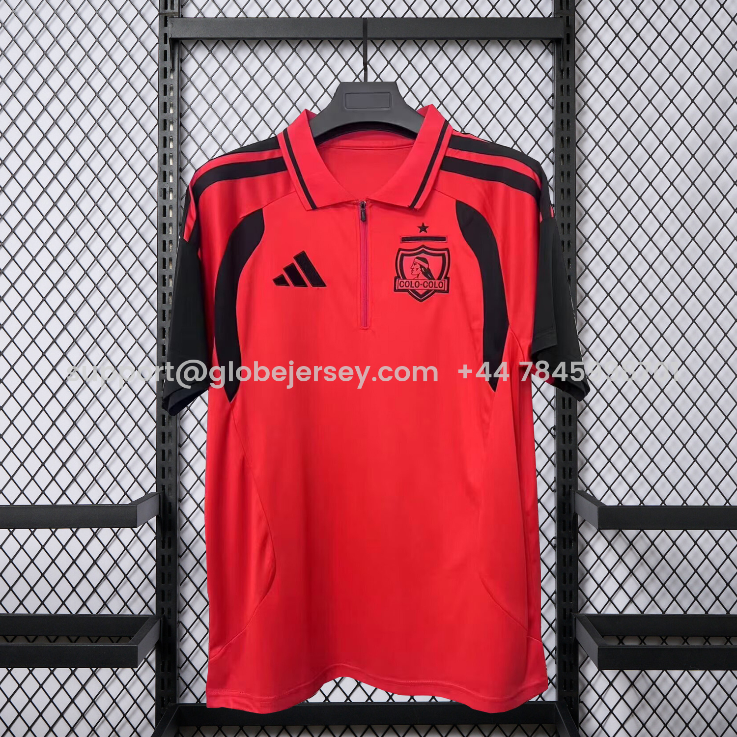 GlobeJersey-Colo Colo 25-26 Red Special Polo Jersey - Fans Version