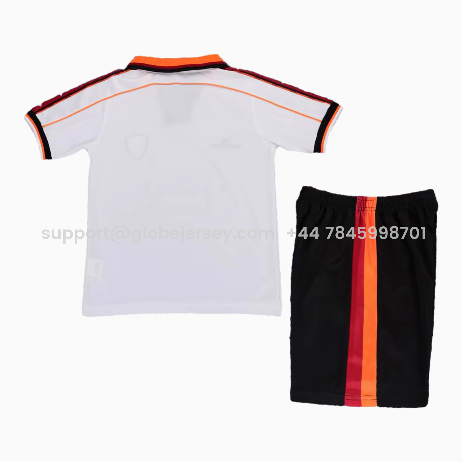 GlobeJersey-Retro Roma 1998-99 Away Kids Kit