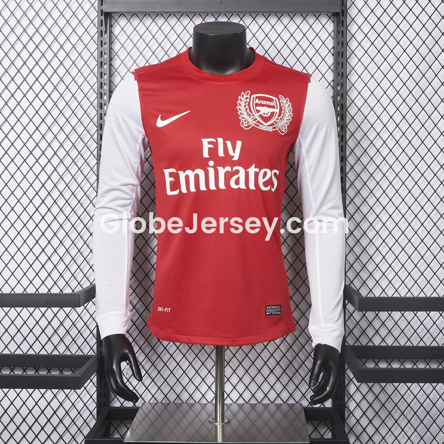 GlobeJersey-Retro Arsenal 2011-12 Home Long Sleeve Jersey - Player Version