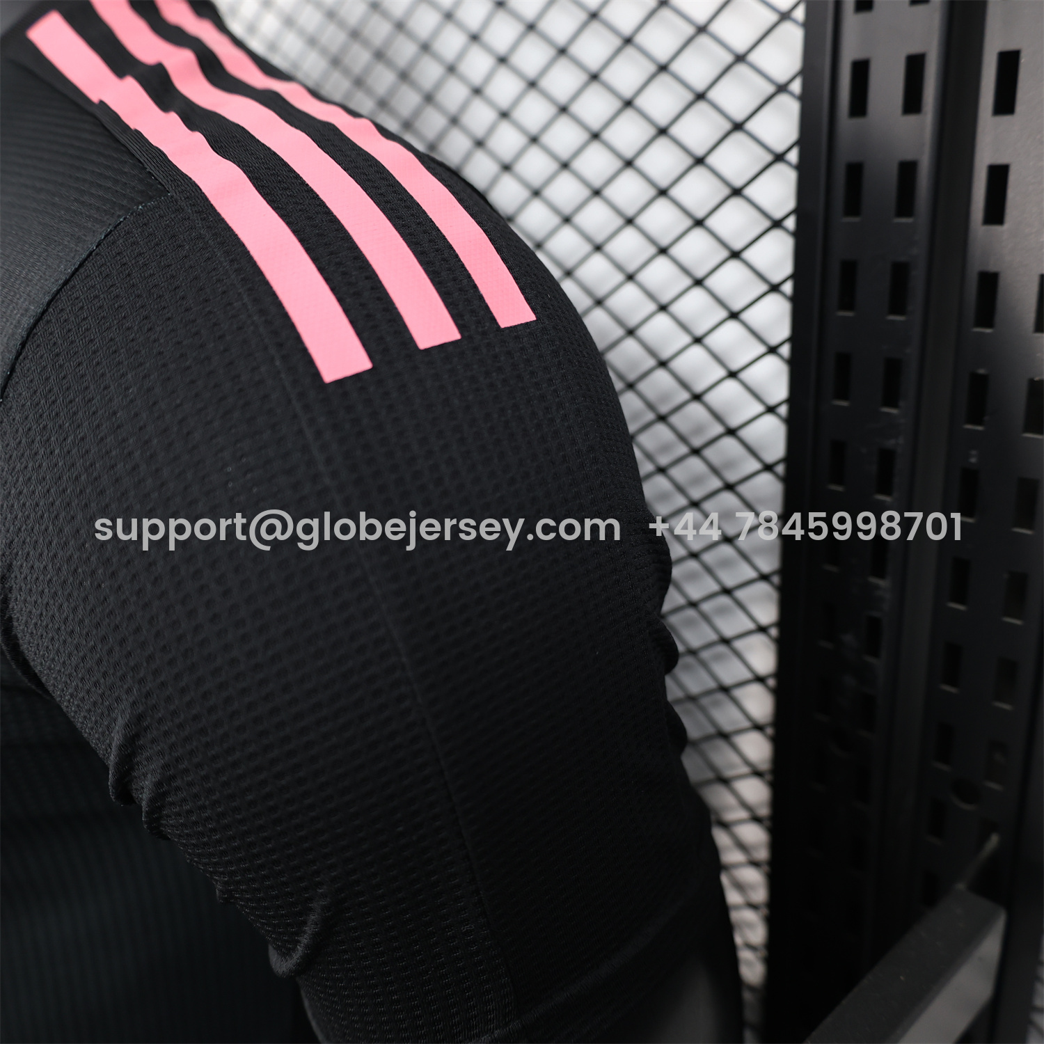 GlobeJersey-Algeria 25-26 Pure Black Jersey with Pink Pattern - Player Version