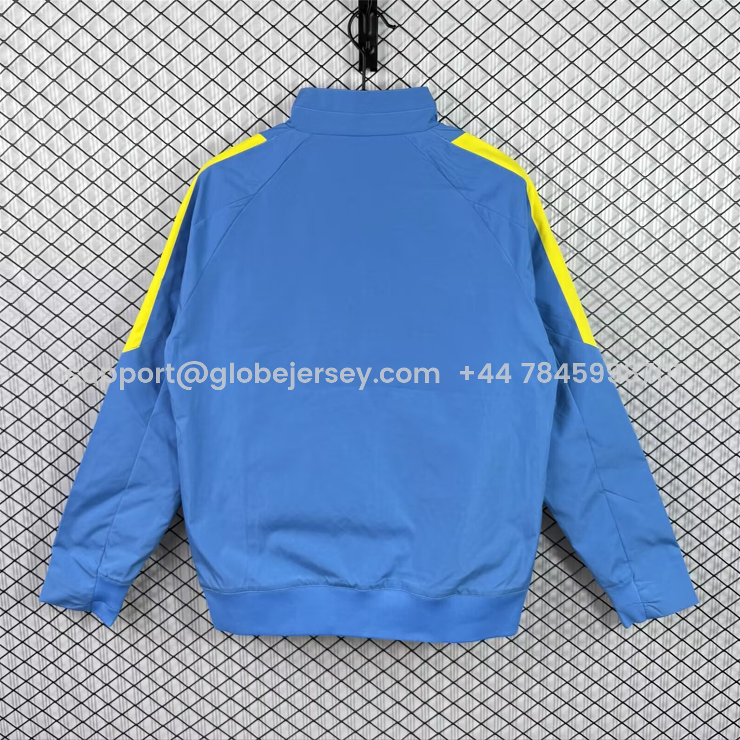GlobeJersey-Retro Barcelona 2015-16 Windbreaker Jacket - Blue