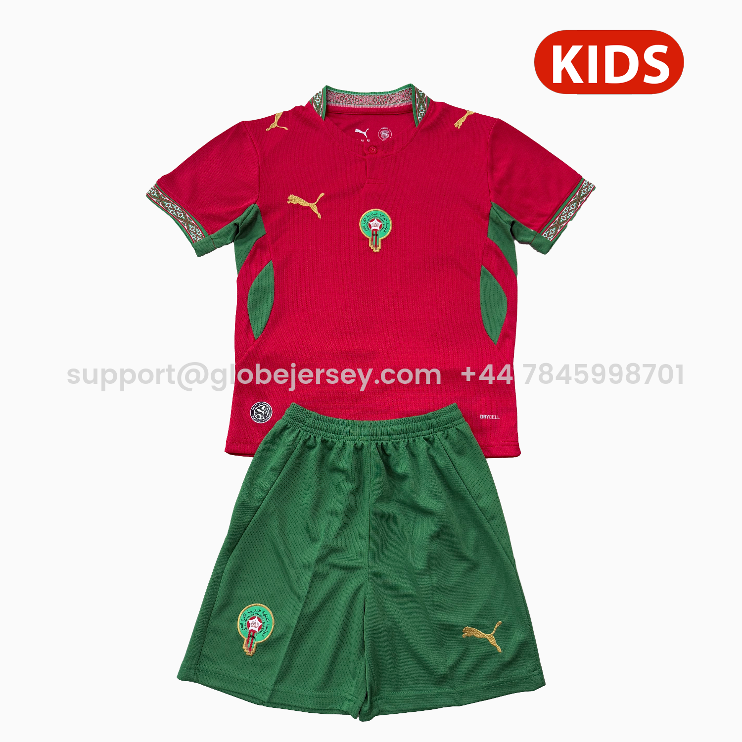 GlobeJersey-Morocco 2026 Home Kids Kit