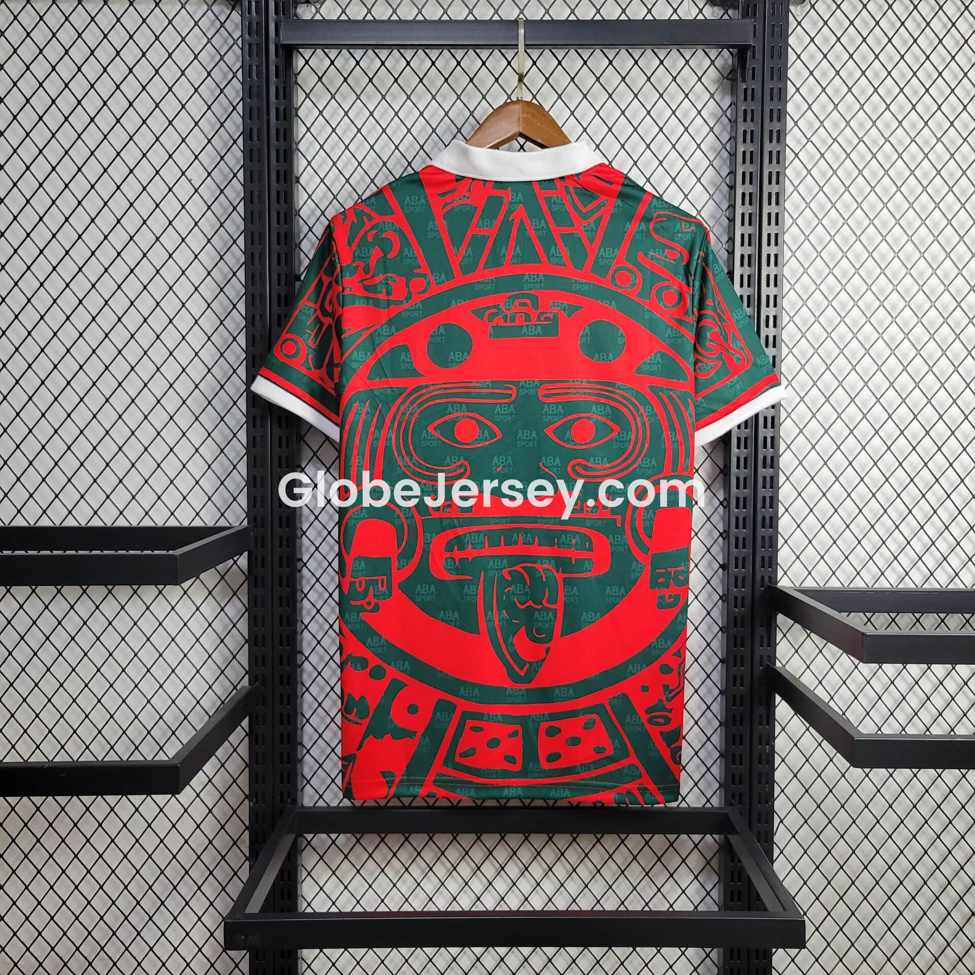 GlobeJersey-Retro Mexico 1997 Third Red Jersey