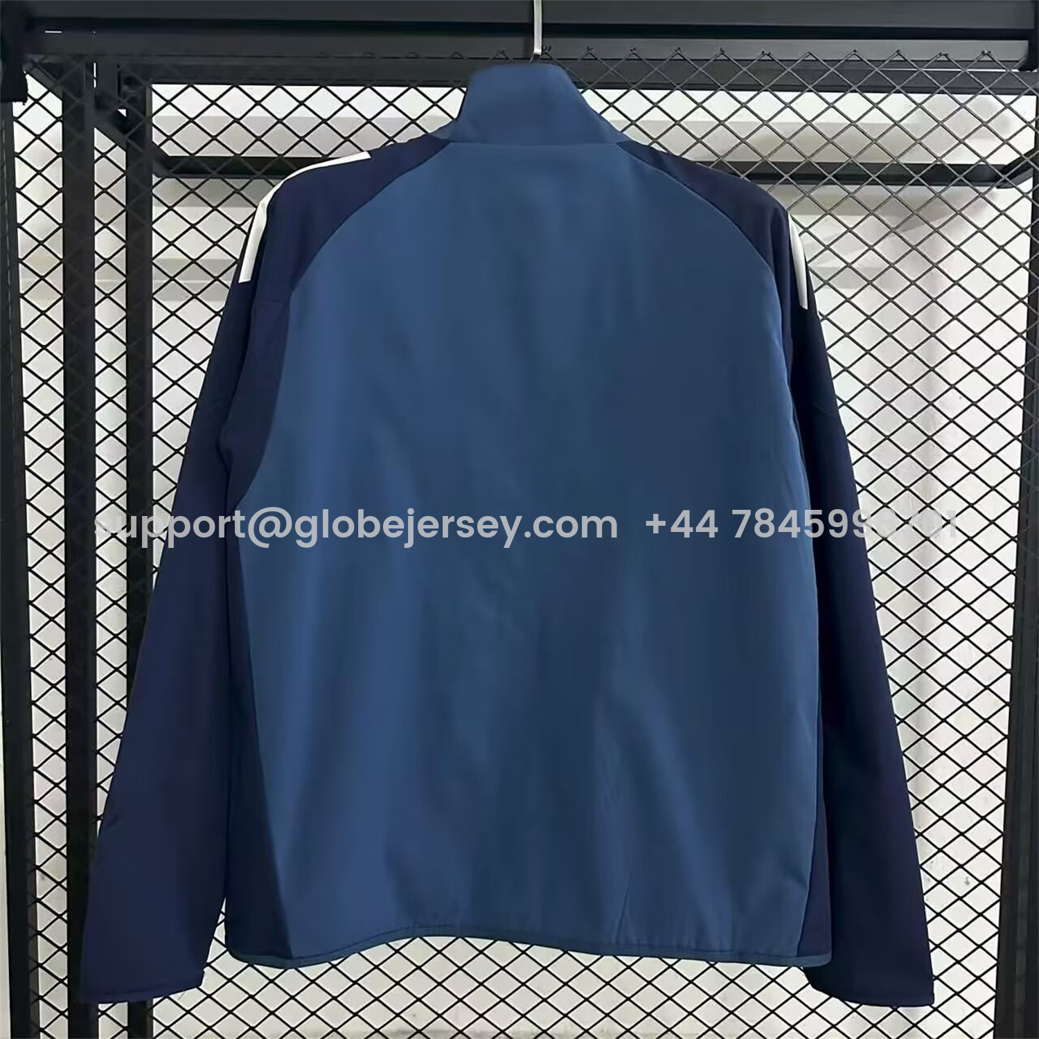 GlobeJersey-Arsenal 25-26 Throwback Windbreaker Jacket - Navy Blue