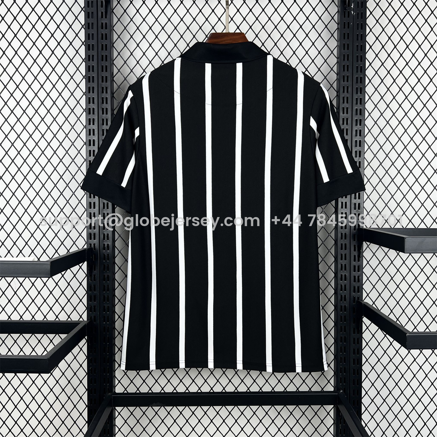 GlobeJersey-Retro Corinthians 2012 Black And White Special Jersey