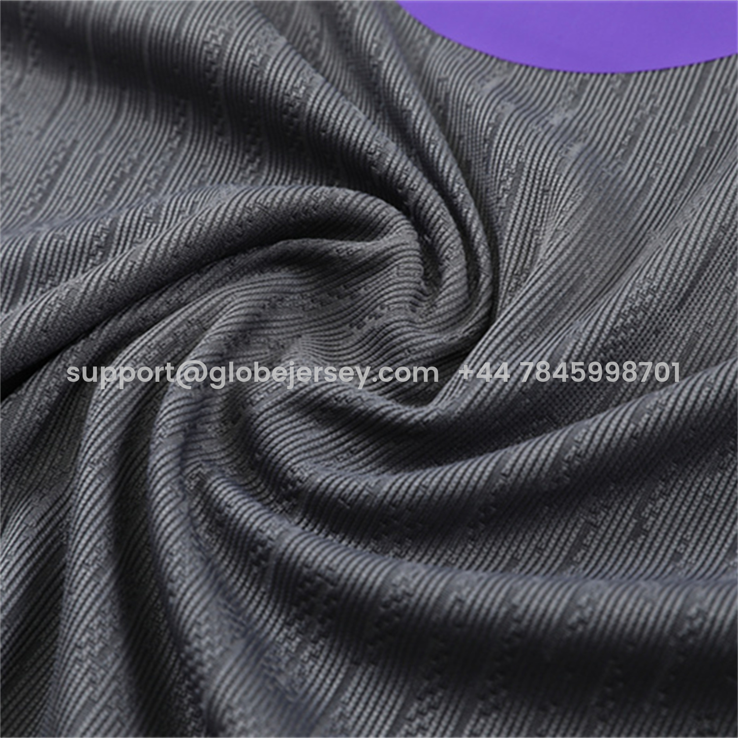 GlobeJersey-Barcelona 25-26 Long Sleeve Training Set - Grey Top & Black Pants