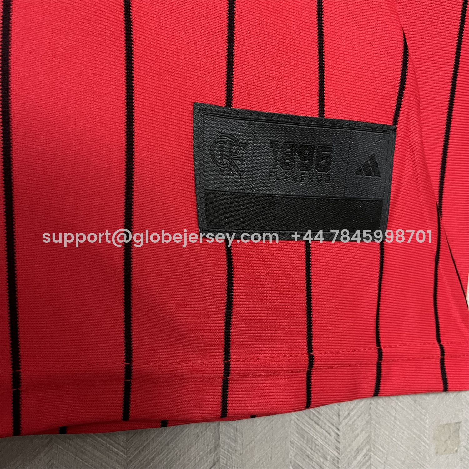 GlobeJersey-Flamengo 25-26 Red Baseball Jersey with Black Stripes