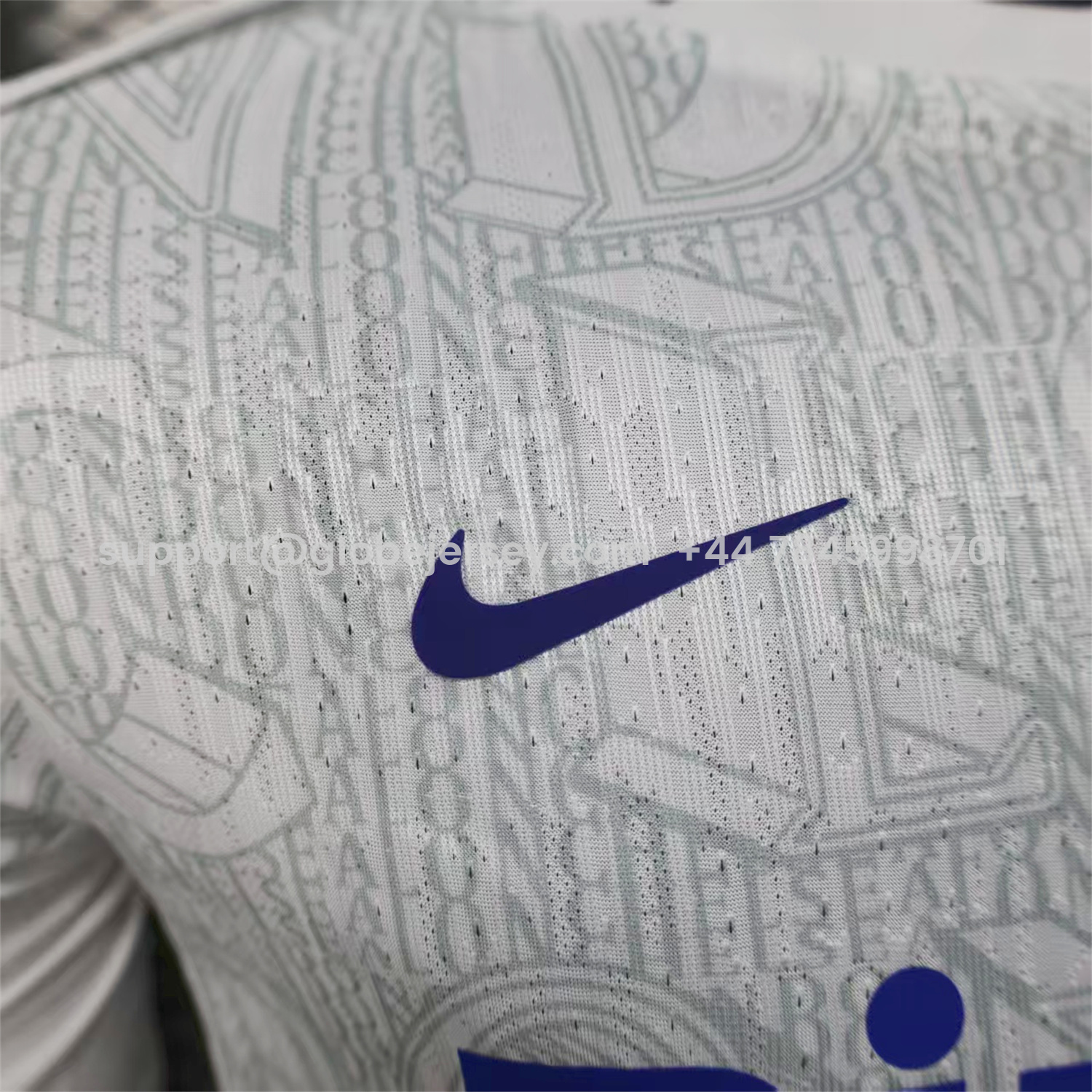 GlobeJersey-C.H.E.L.S.E.A 25-26 White Pre-Match Training Jersey - Player Version