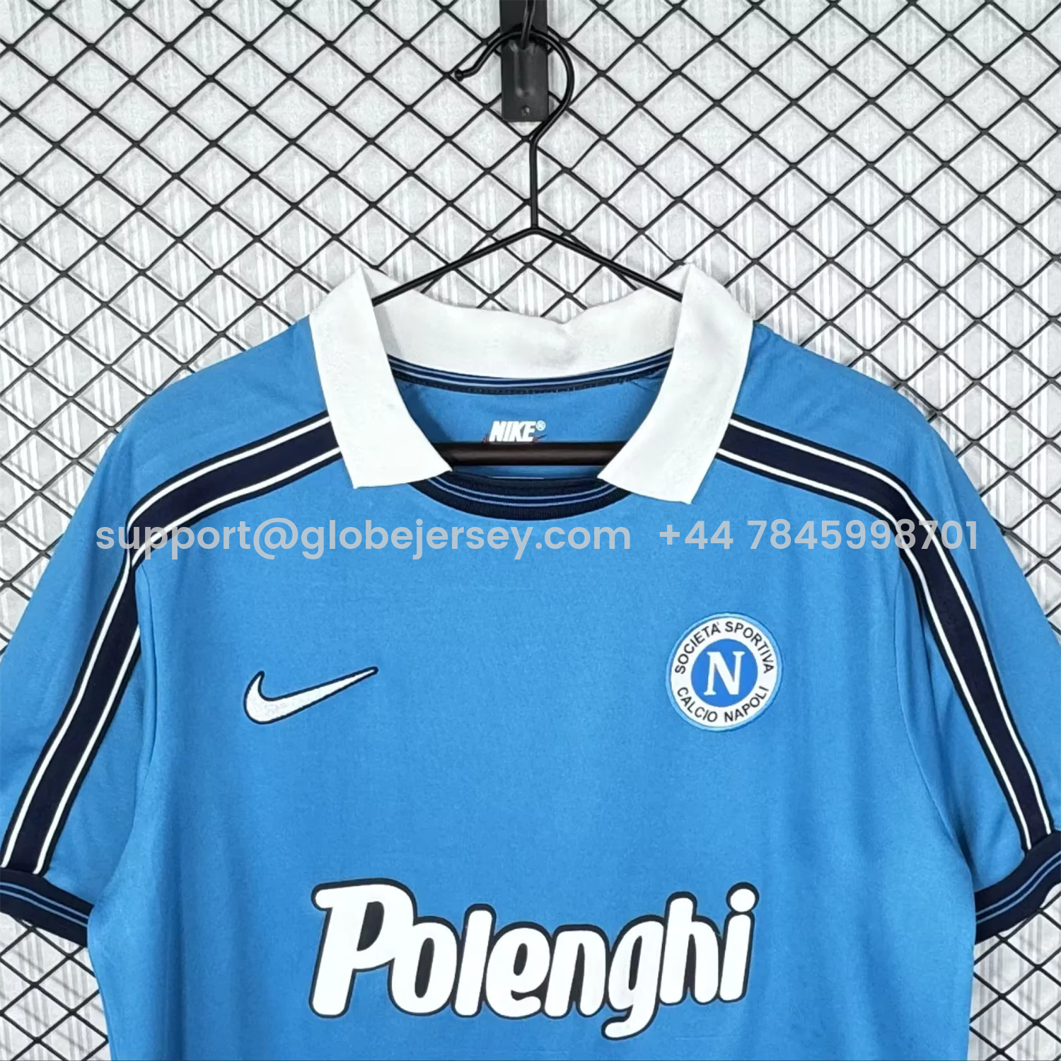 GlobeJersey-Retro Napoli 1998-99 Home Blue Jersey