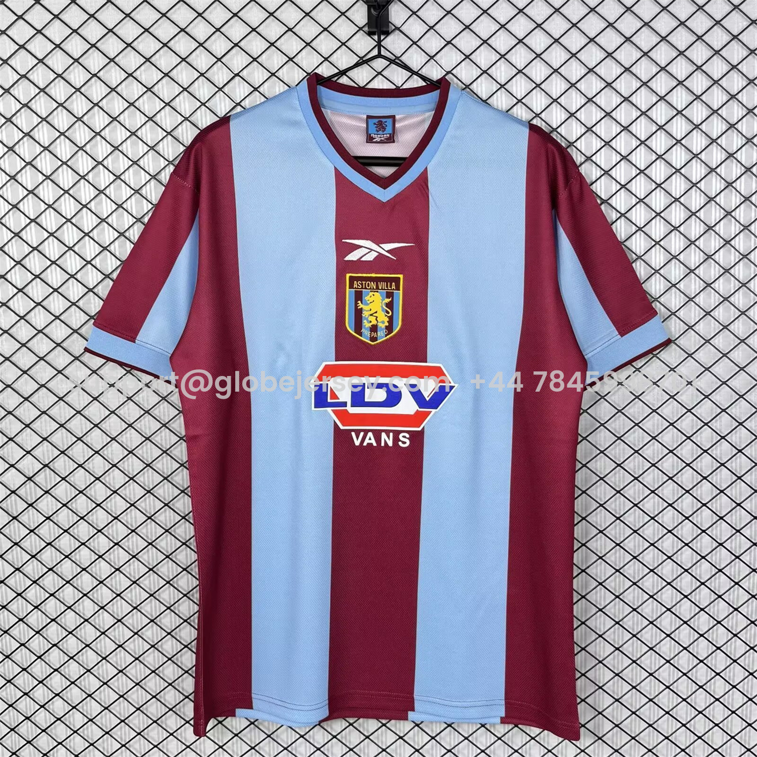 GlobeJersey-Retro Aston Villa 1999-00 Home Jersey